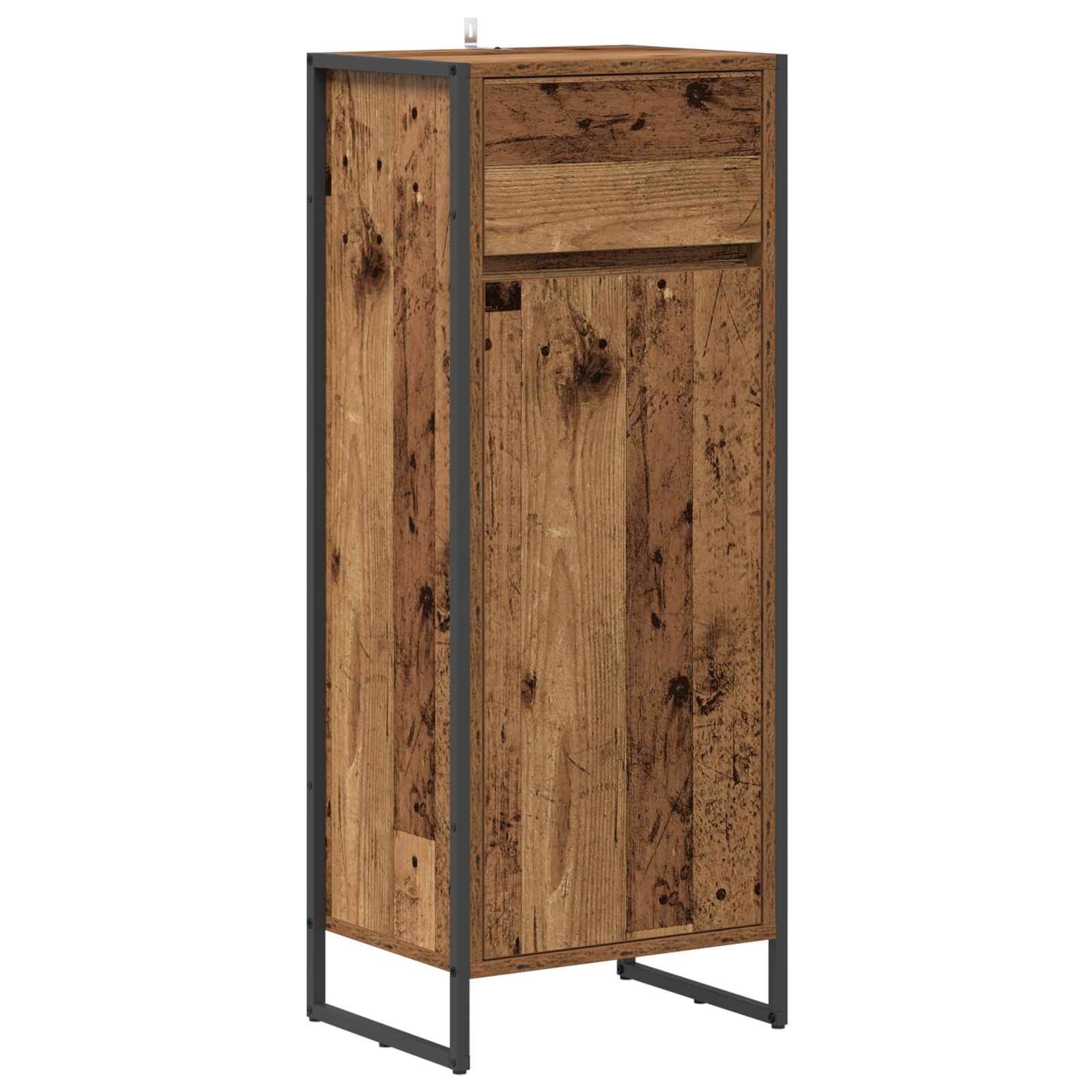 Badezimmerspiegelschrank Badezimmerschrank Altholz 40 x 30 x 100 cm Holzwerkstoff