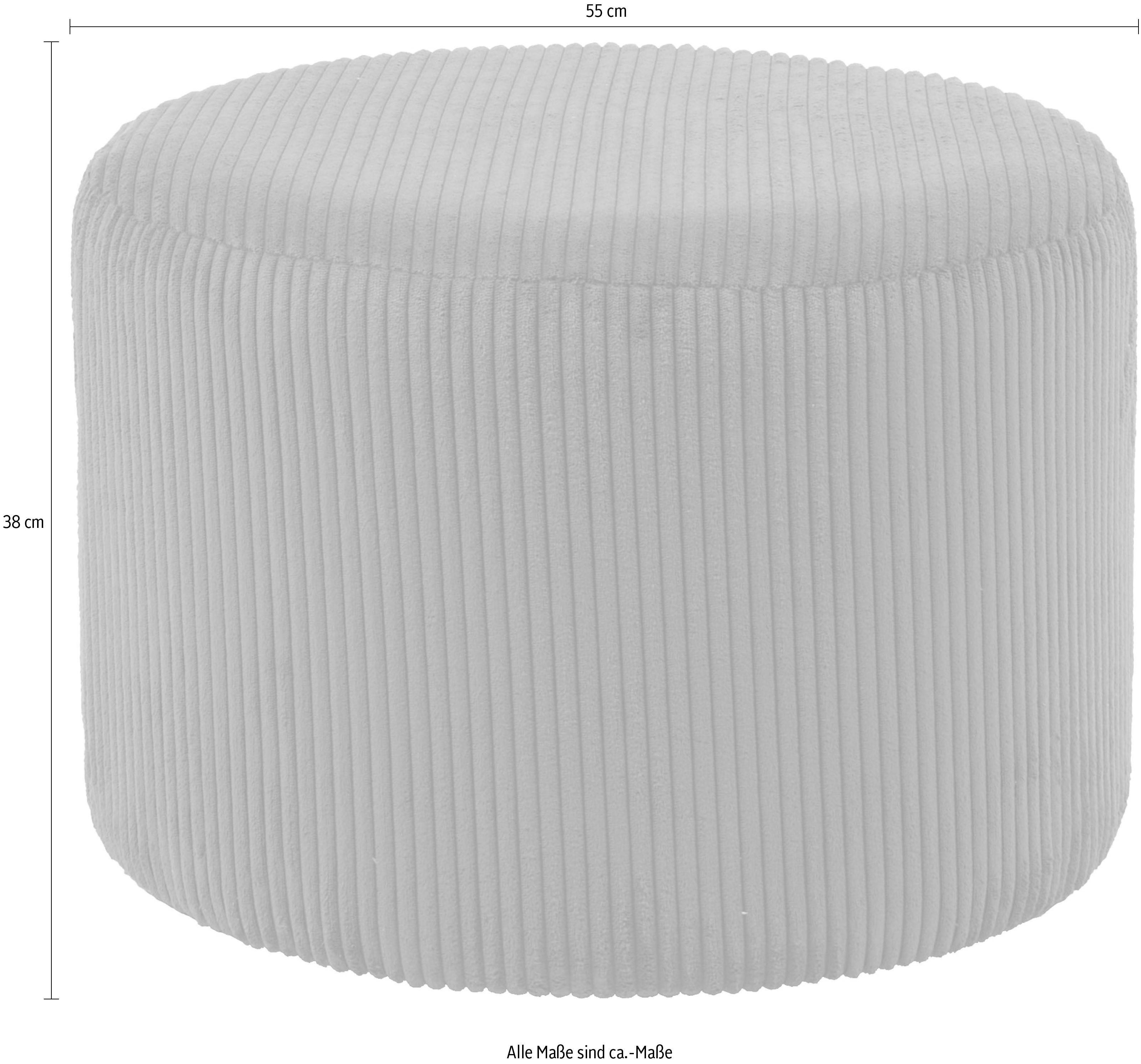 SalesFever Polsterhocker Komfortabler Polsterhocker, Bezugstoff Oeko-Tex ze günstig online kaufen