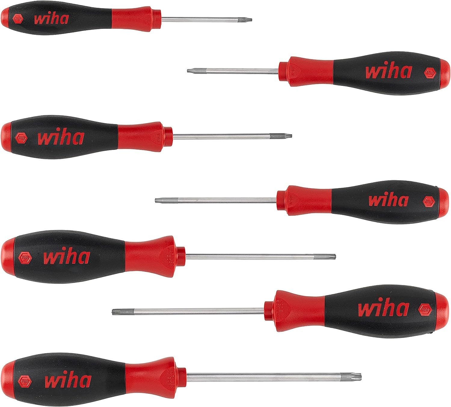 Wiha Schraubendreher SoftFinish (01299) - 7 tlg., Schraubenzieher, TORX