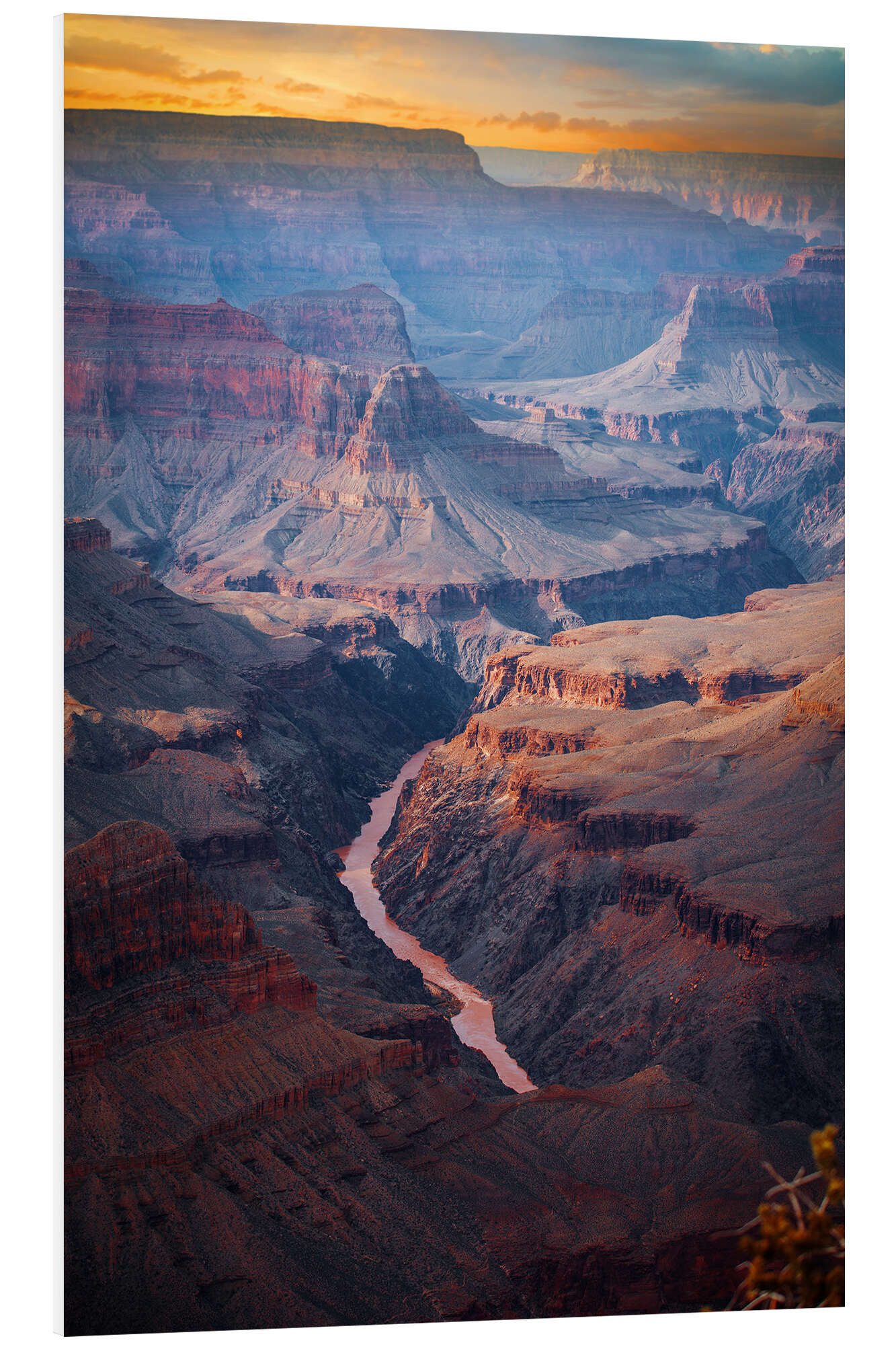 Posterlounge Forex-Bild Editors Choice, Wunderschöner Sonnenaufgang am Grand Canyon, Fotografie