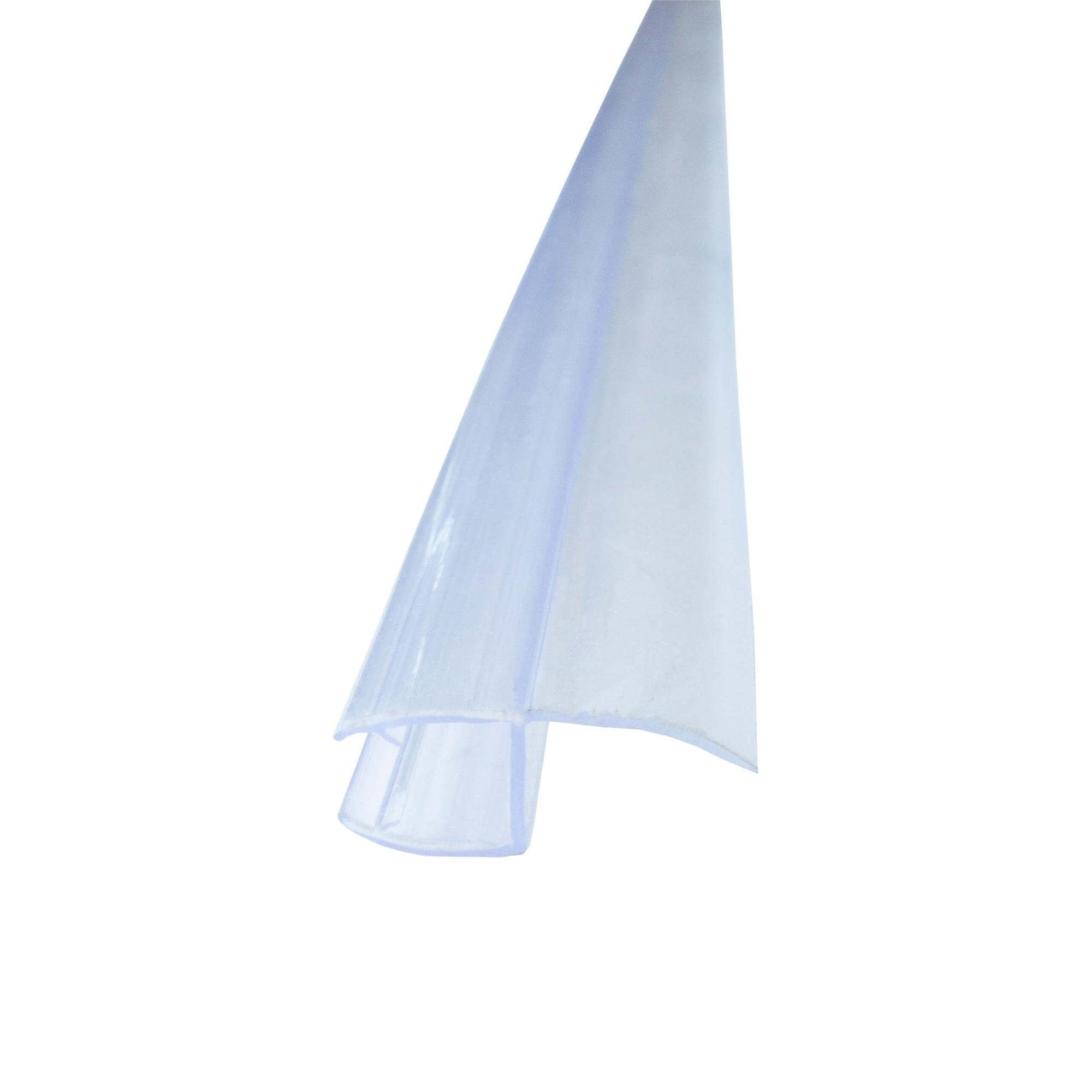 Bagnoxx Duschdichtung, L: 200 cm, (Duschdichtung Spaltdichtung, Türdichtung 200cm -, 1-St), für Glas Duschtür, Weichlippe mit leichter Wölbung, Duschlippe aus PVC