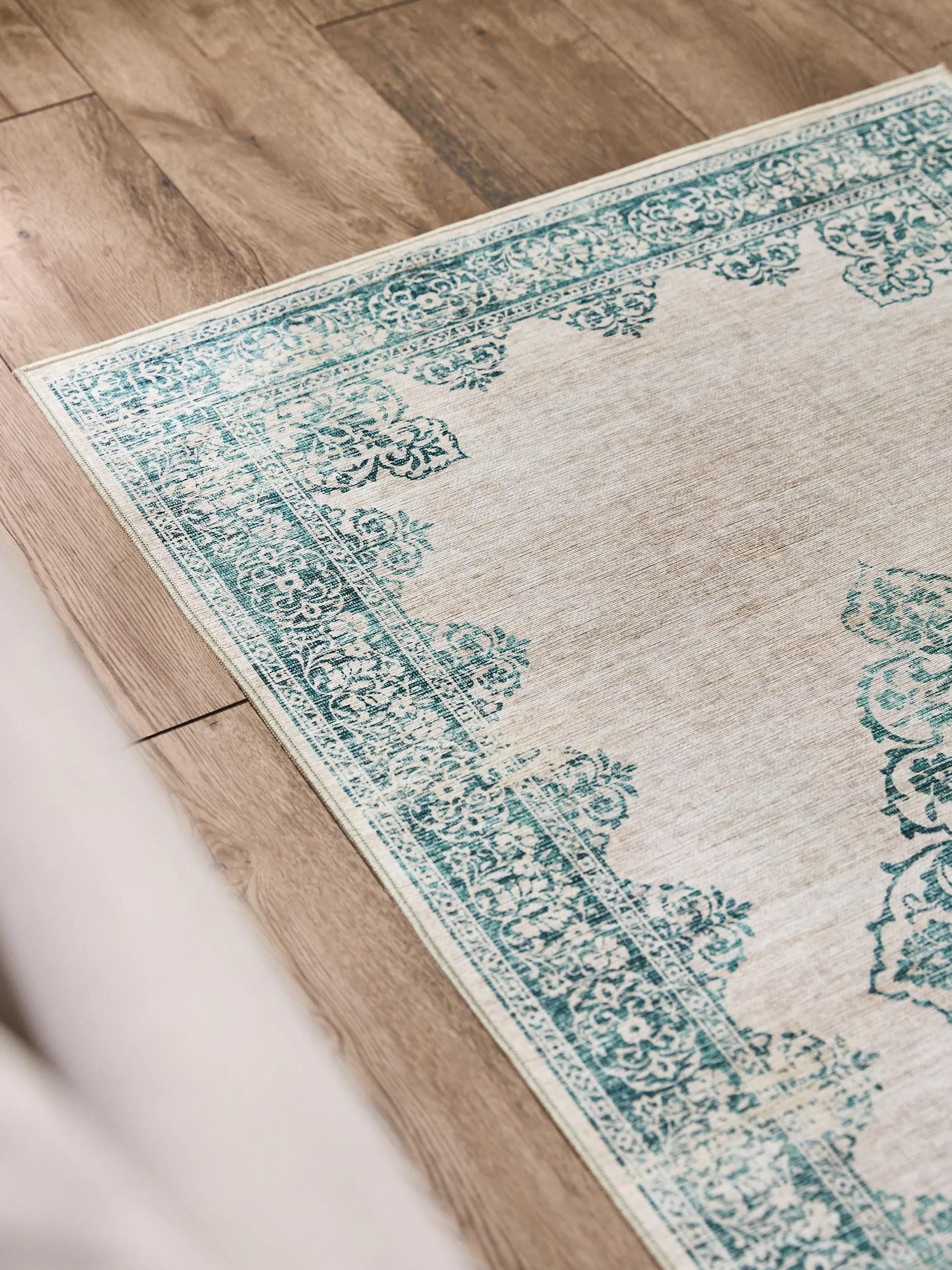 benuta Läufer Laury, rechteckig, Höhe: 5 mm, Teppich Wohnzimmer, Schlafzimmer, Esszimmer, Flur, Kunstfaser, Cozy