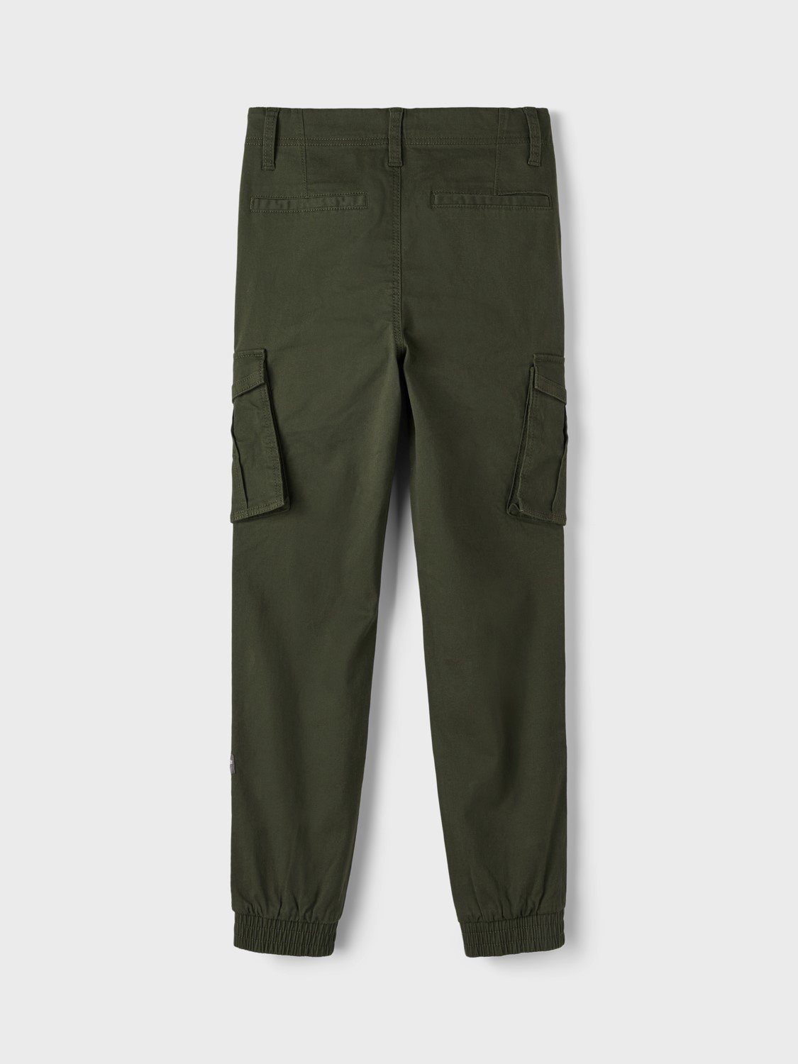 Name It Cargohose Cargo für Freizeithose NKMRYAN für Unisex Baumwolle Regular Fit unifarben elastisch Reißverschluss – Bild 3 von 3
