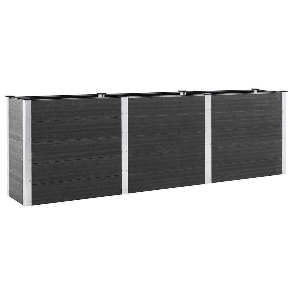vidaXL Hochbeet Hochbeet Grau 300x50x91 cm WPC (1 St)
