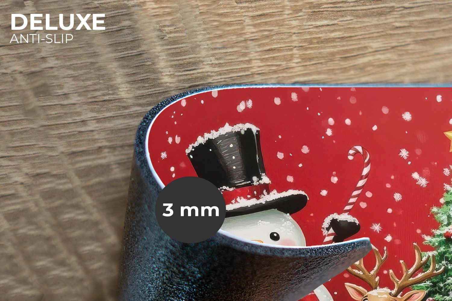 MuchoWow Platzset Freude am Feiern - Winterwald - Farbenfroh, (6-St), Platz günstig online kaufen