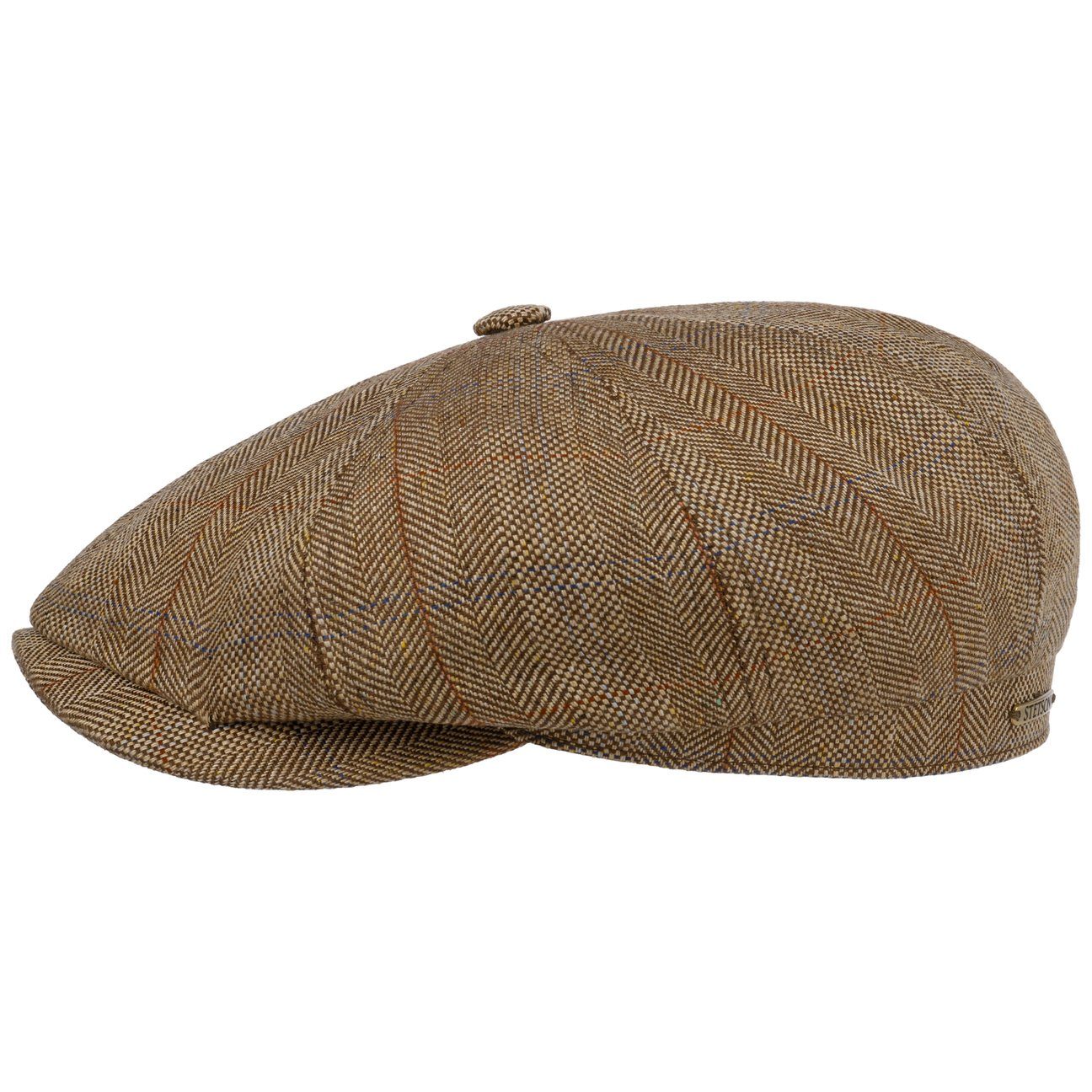 Stetson Flat Cap (1-St) Schirmmütze mit Schirm, Made in the EU beige-braun