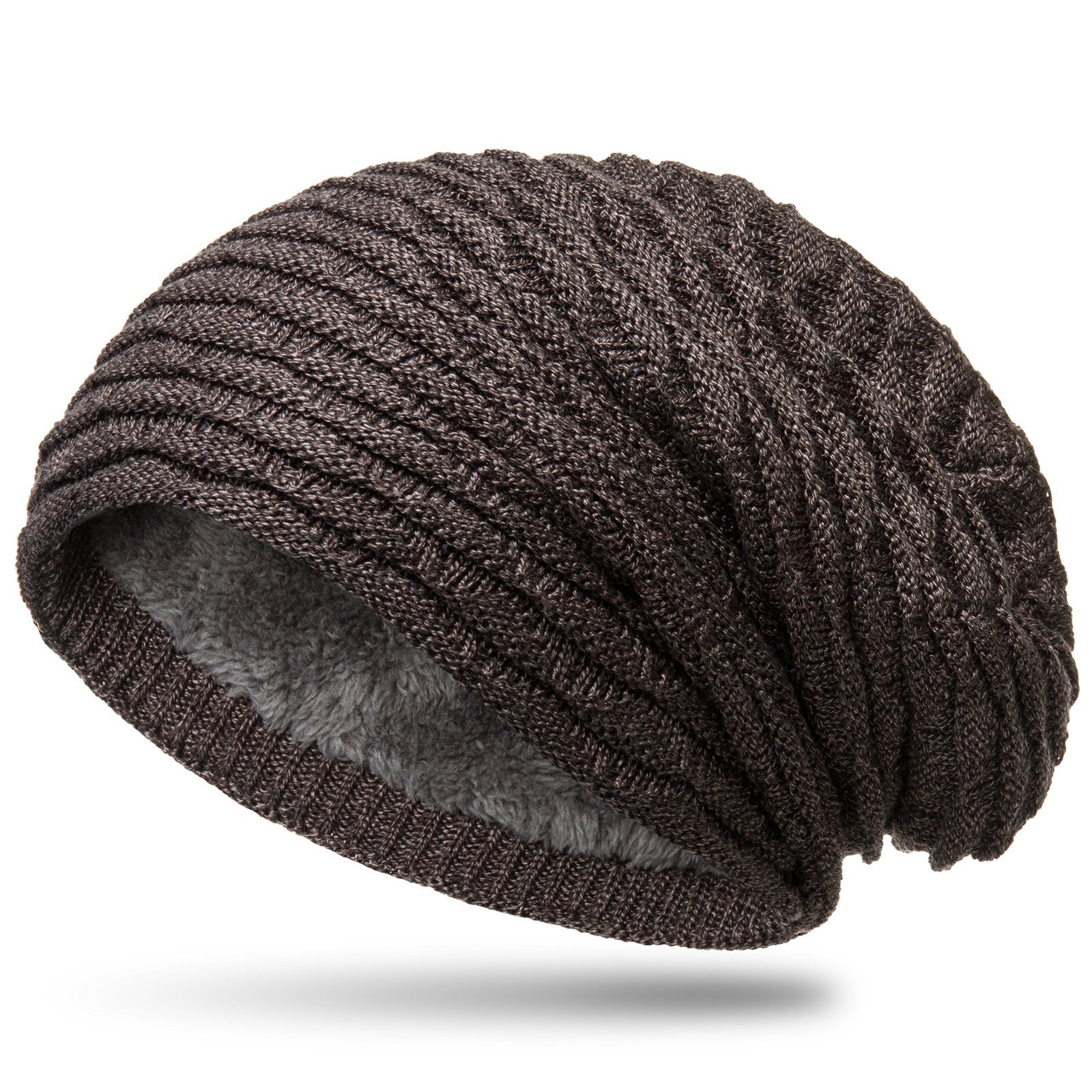 Caspar Beanie MU172 gefütterte Feinstrick Winter günstig online kaufen
