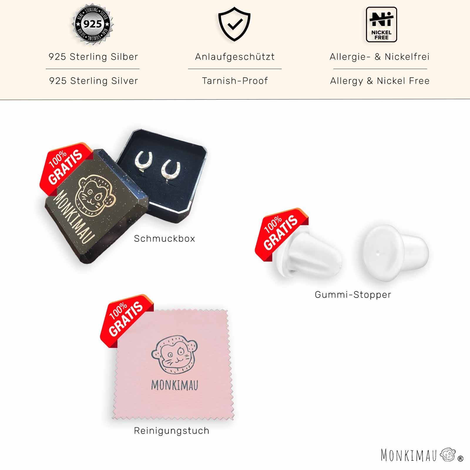 Monkimau Ohrring-Set Koala Kinder Ohrringe 925 Silber Geschenk, Hypoallergen – Bild 3 von 5