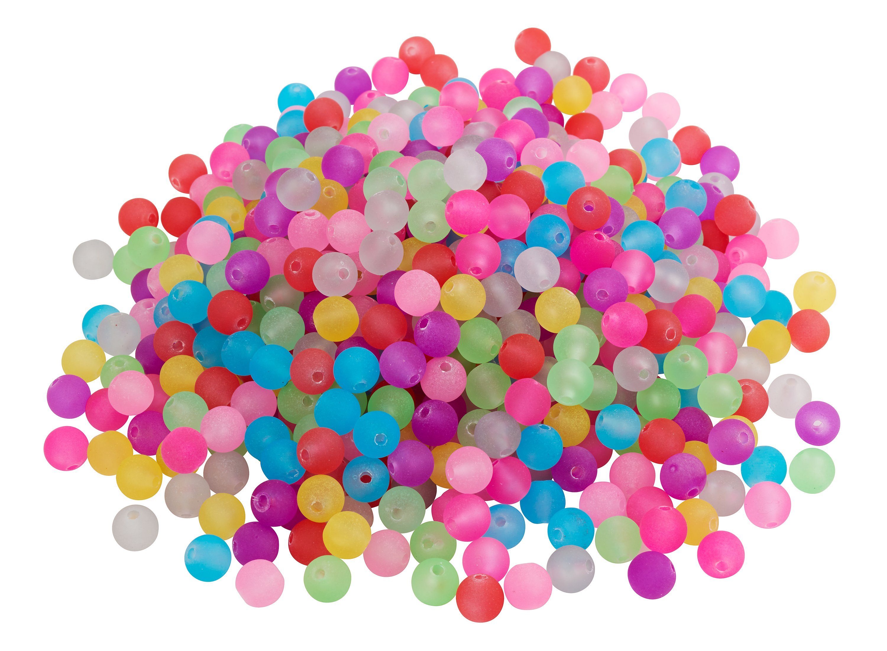 VBS XXL Bastelperlen Frosted, 250 g