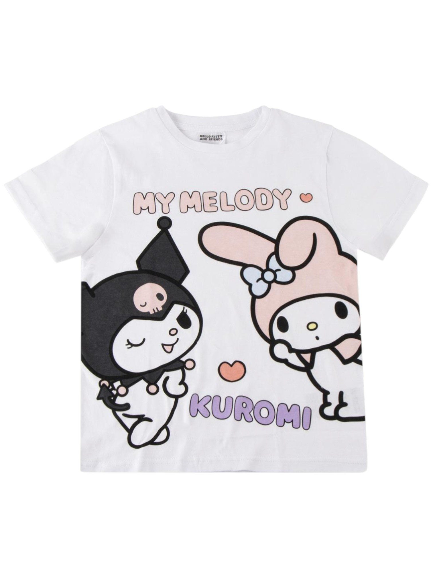 Cerdá T-Shirt Kuromi & My Melody Mädchen Shirt Gr. 116 -152 cm