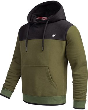 Alessandro Salvarini Kapuzenpullover ASDuori mit großer Kapuze