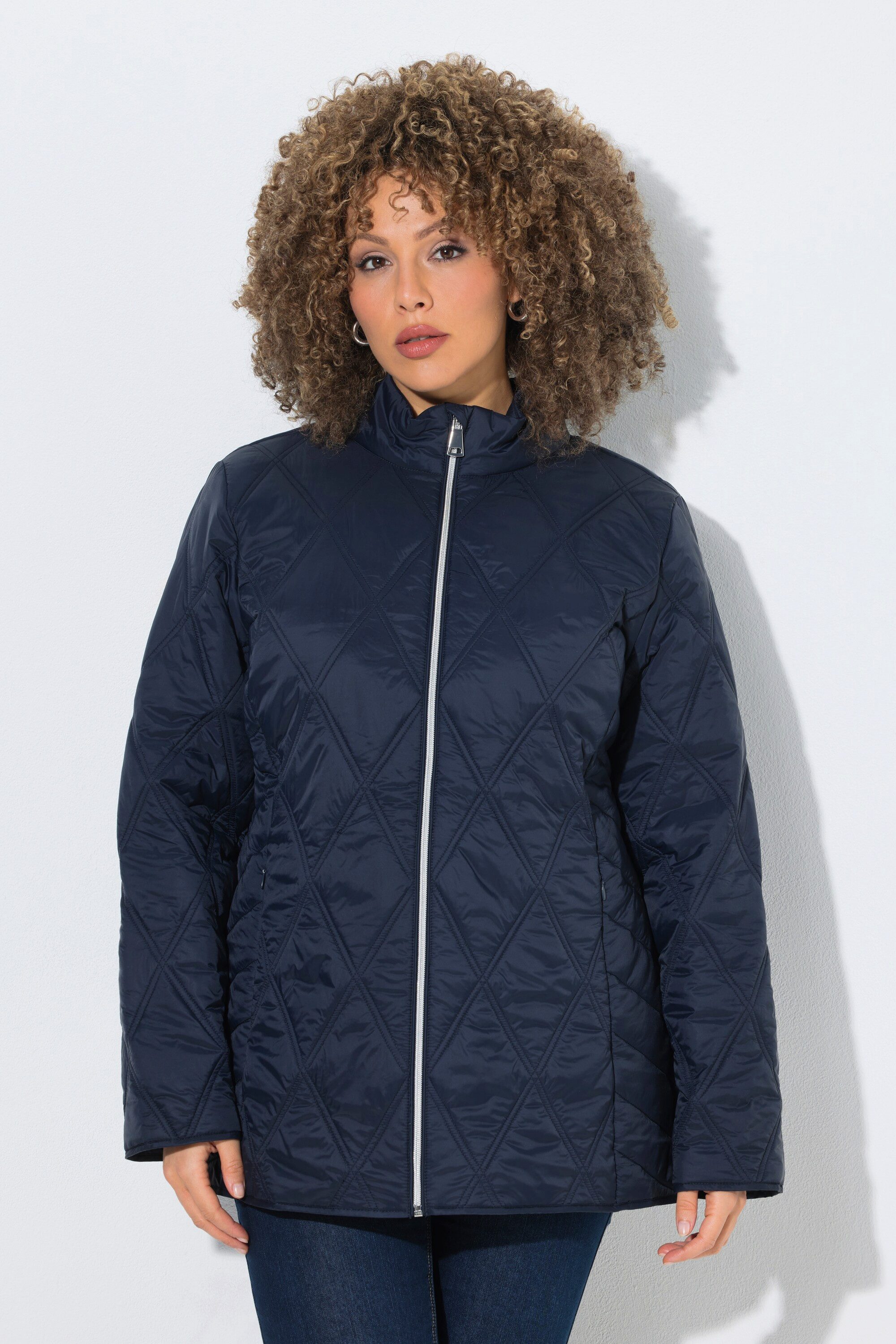 Ulla Popken Steppjacke HYPRAR Steppjacke wasserabweisend Stehkragen