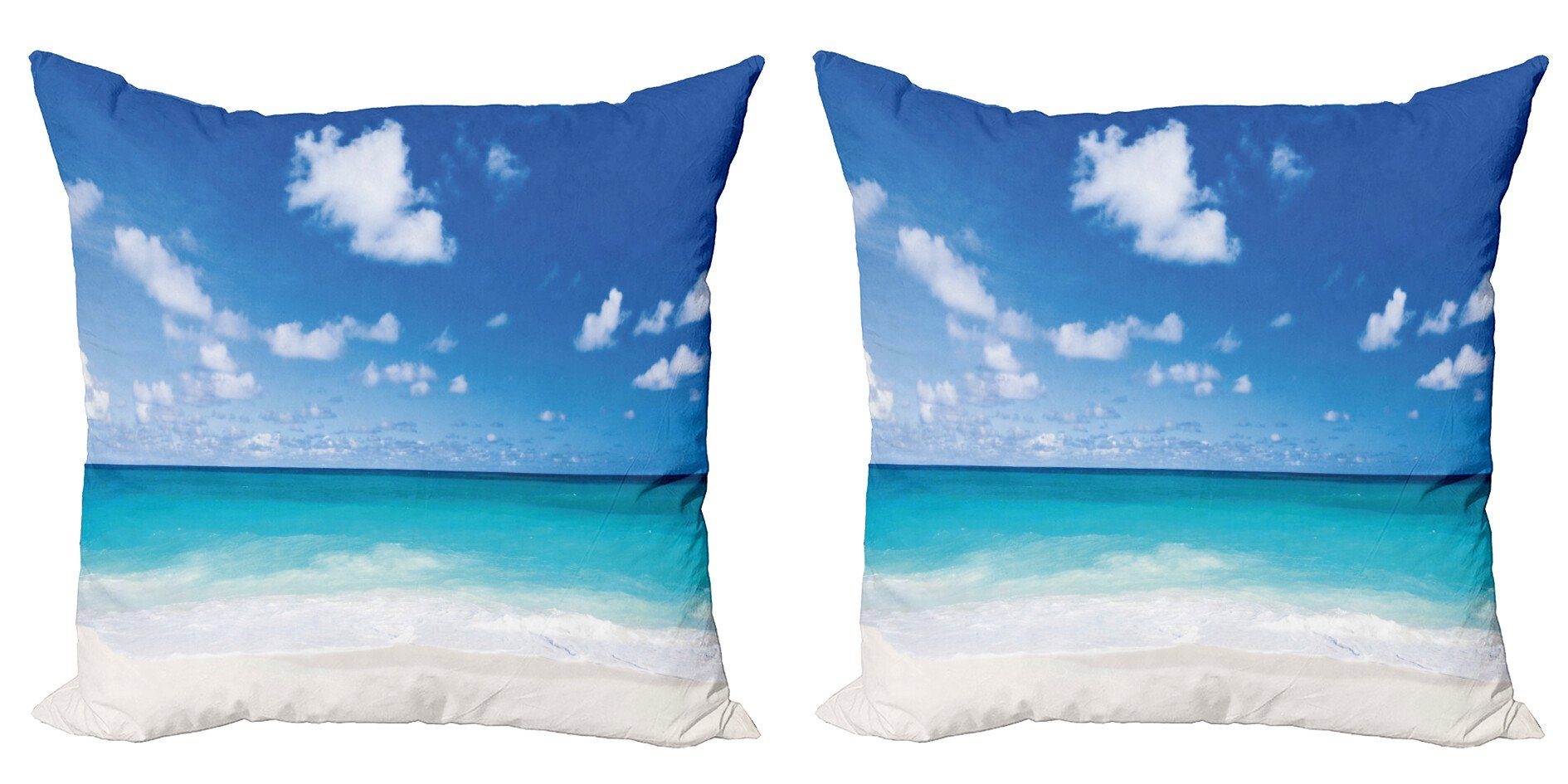 Kissenbezüge Modern Accent Doppelseitiger Digitaldruck, Abakuhaus (2 Stück), Ozean Barbados Küste Sommer