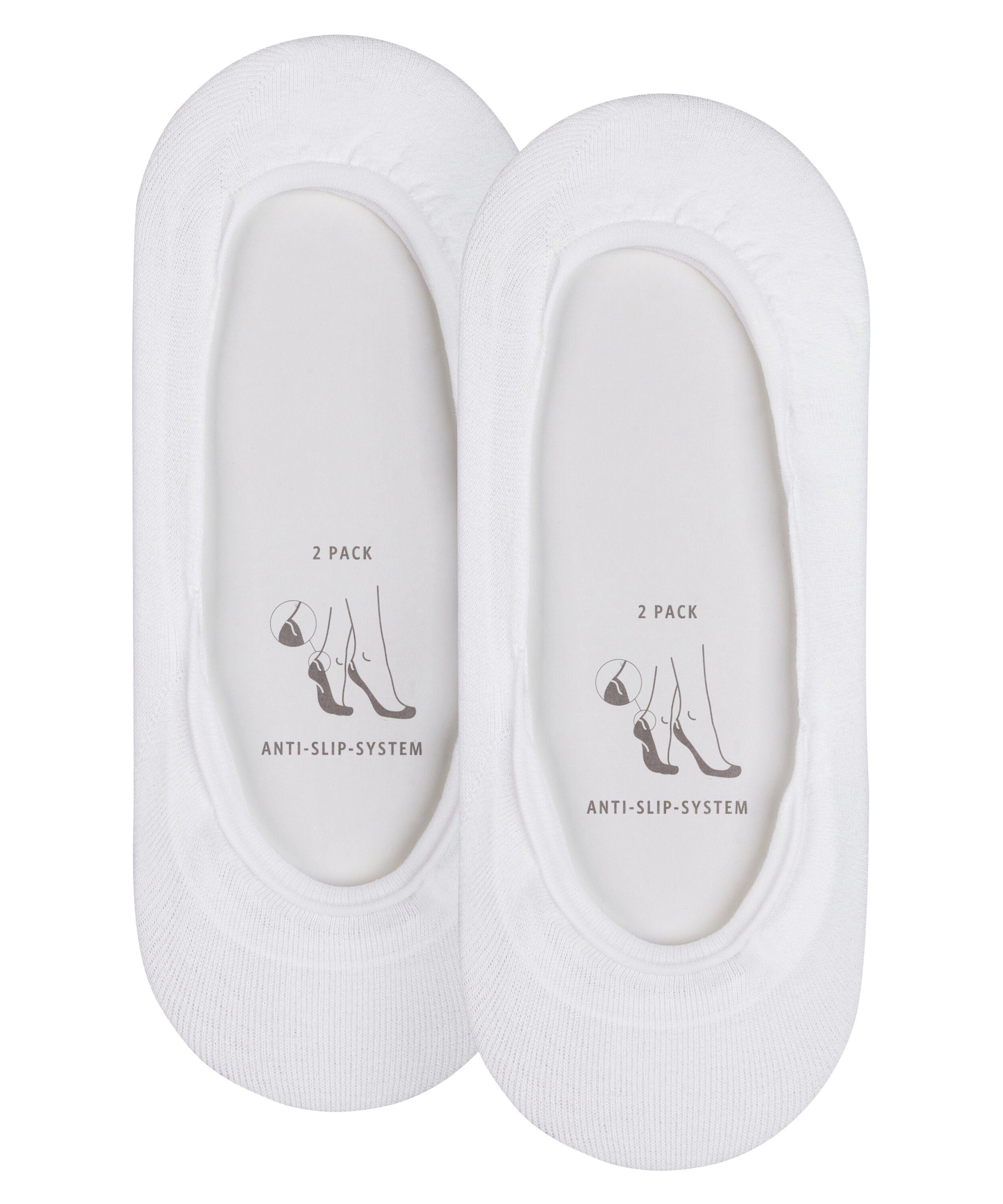 Laufgefühl Esprit white Füßlinge Basic für ein sicheres 2-Pack (2000)