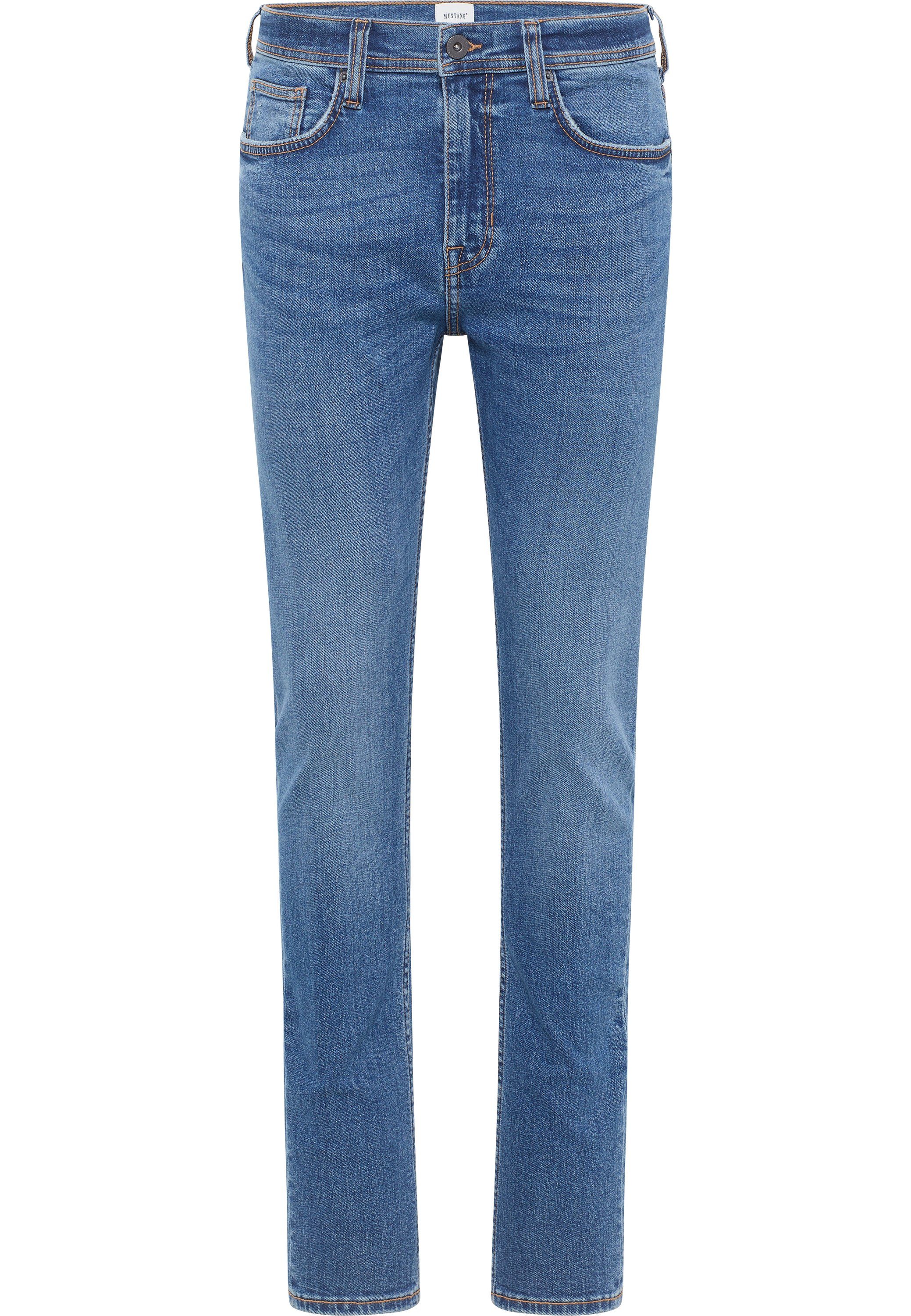 MUSTANG 5-Pocket-Jeans Mustang Hose Style Orlando Slim Mustang Style Orlando Slim mittelblau