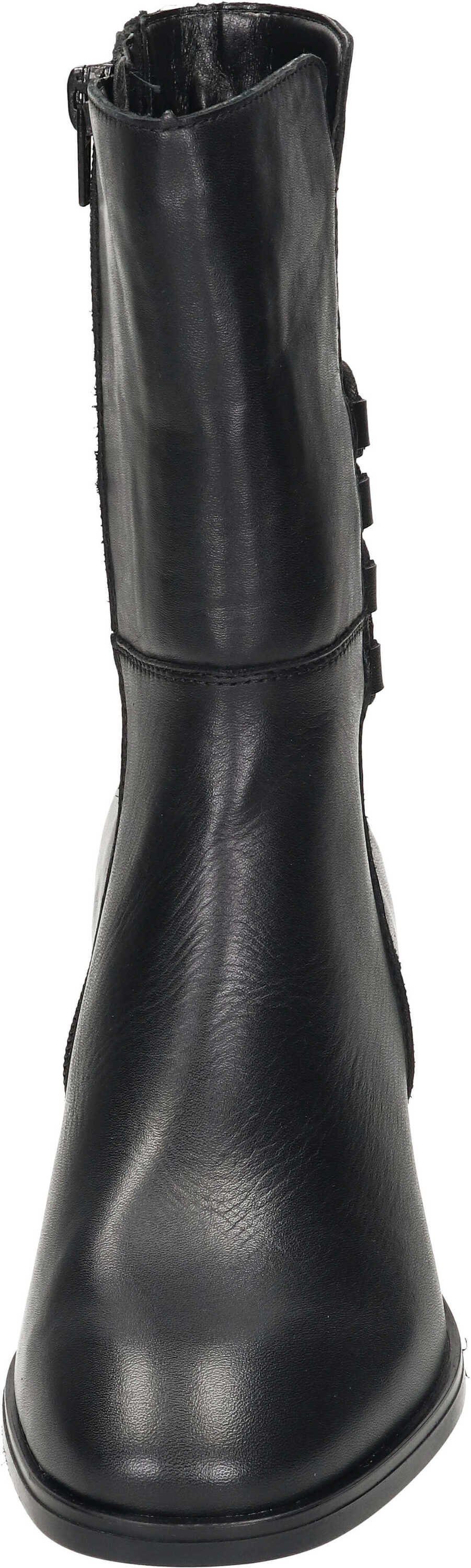 echtem Leder Stiefelette schwarz Stiefeletten aus Remonte