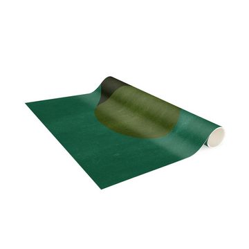 Läufer Teppich Vinyl Flur Küche Abstrakt funktional lang modern, Bilderdepot24, Läufer - grün glatt