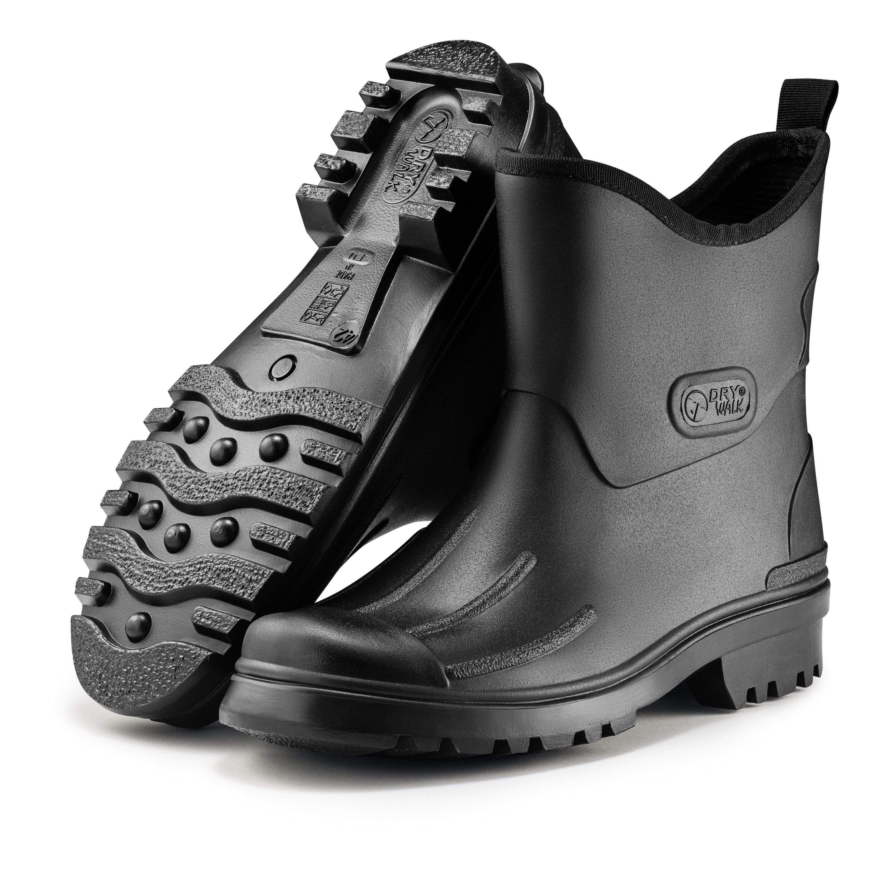 Ultrapower Nordhav Sköld Herren halbhohe Wetterstiefel 44 Schwarz Gummistiefel Regenstiefel aus Gummi l Gummihalbstiefel Matschstiefel