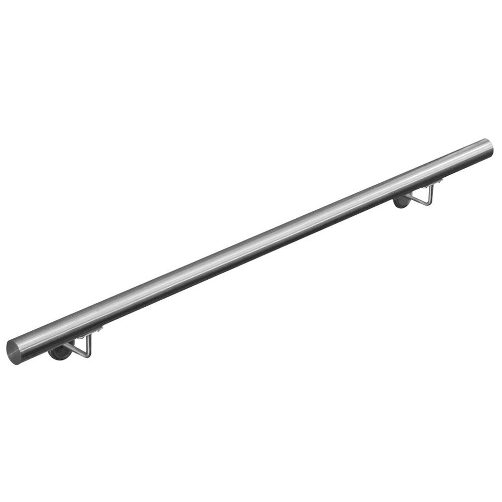 V2Aox Handlauf Edelstahl Handlauf Treppengeländer Wandhandlauf Treppe 40 - 1000 cm, 130 cm Gesamtlänge