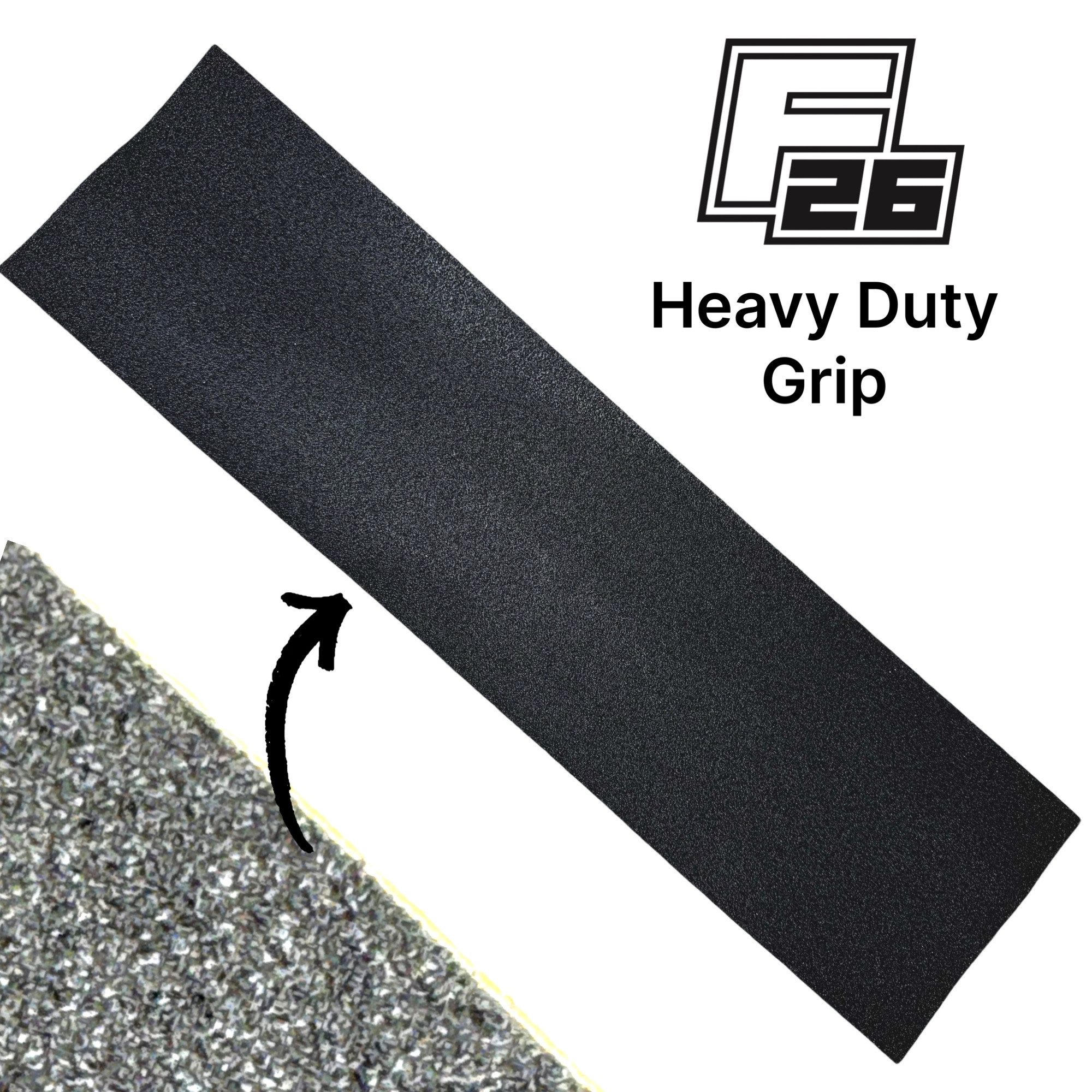 Fantic26 Stuntscooter Fantic26 Stunt-Scooter HD Heavy Duty Griptape 58,5cm x 15,5cm Schwarz