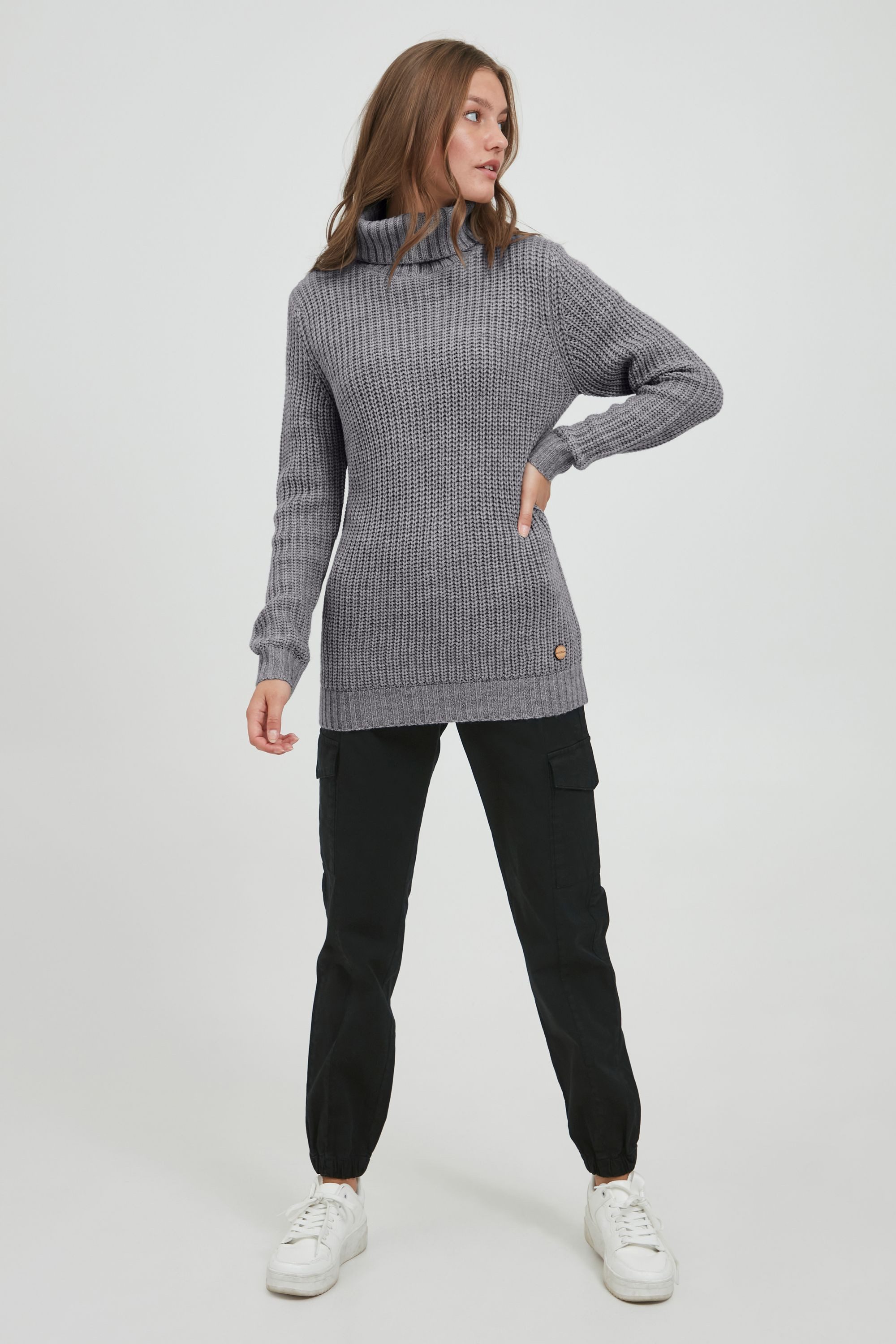 OXMO Strickpullover OXNanna Grobstrickpullover mit Rollkragen günstig online kaufen