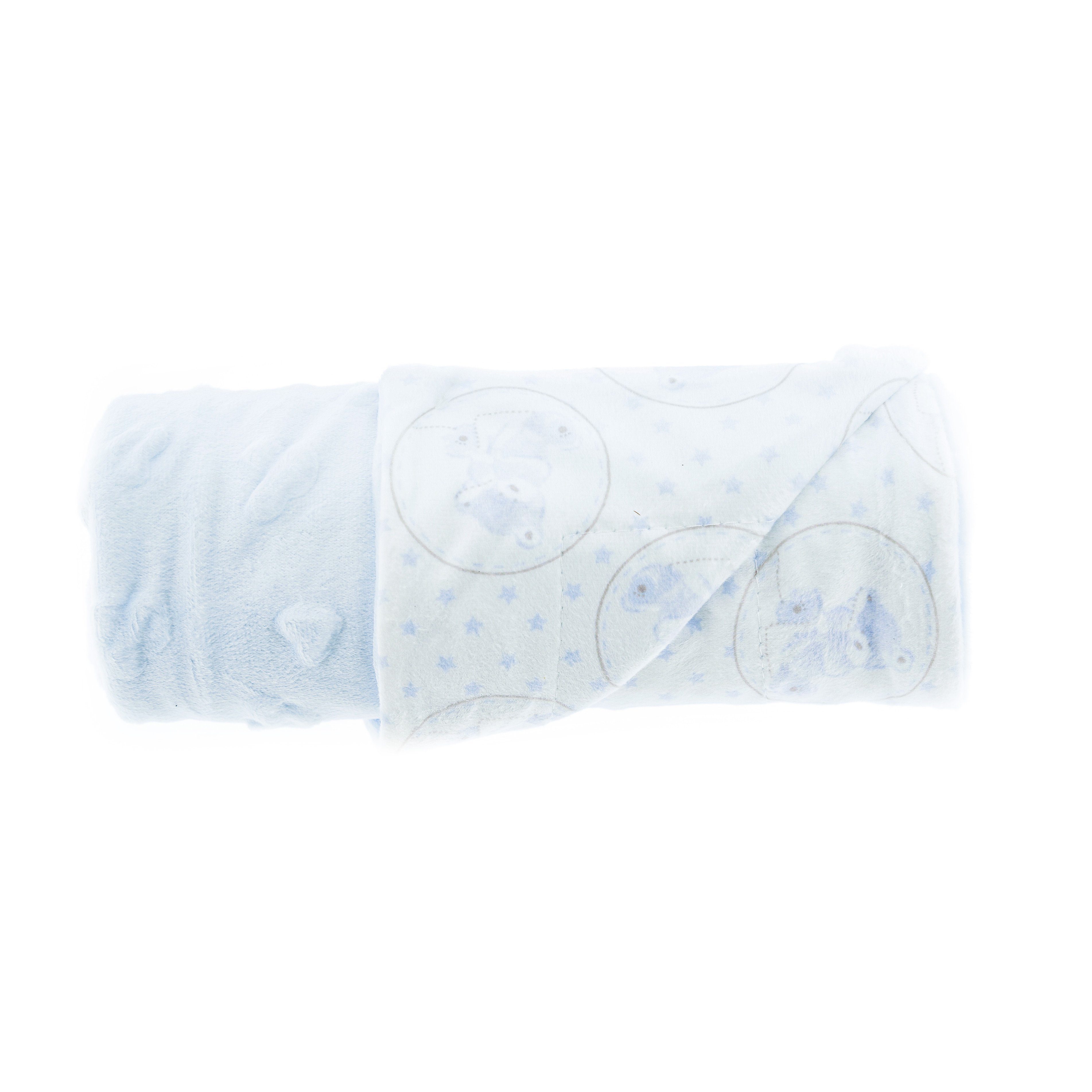 Babydecke Babydecke Doppellagig 75cm x 100cm mit Bären Mustern und Motiven, Almina