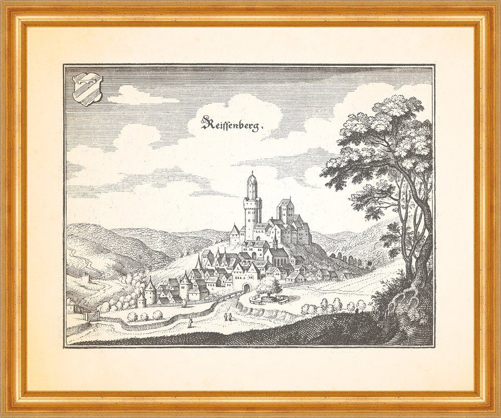 Kunstdruck Reiffenberg Reifenberg Schwarzbachtal Gedächtniskapelle Merian 0058 Ge