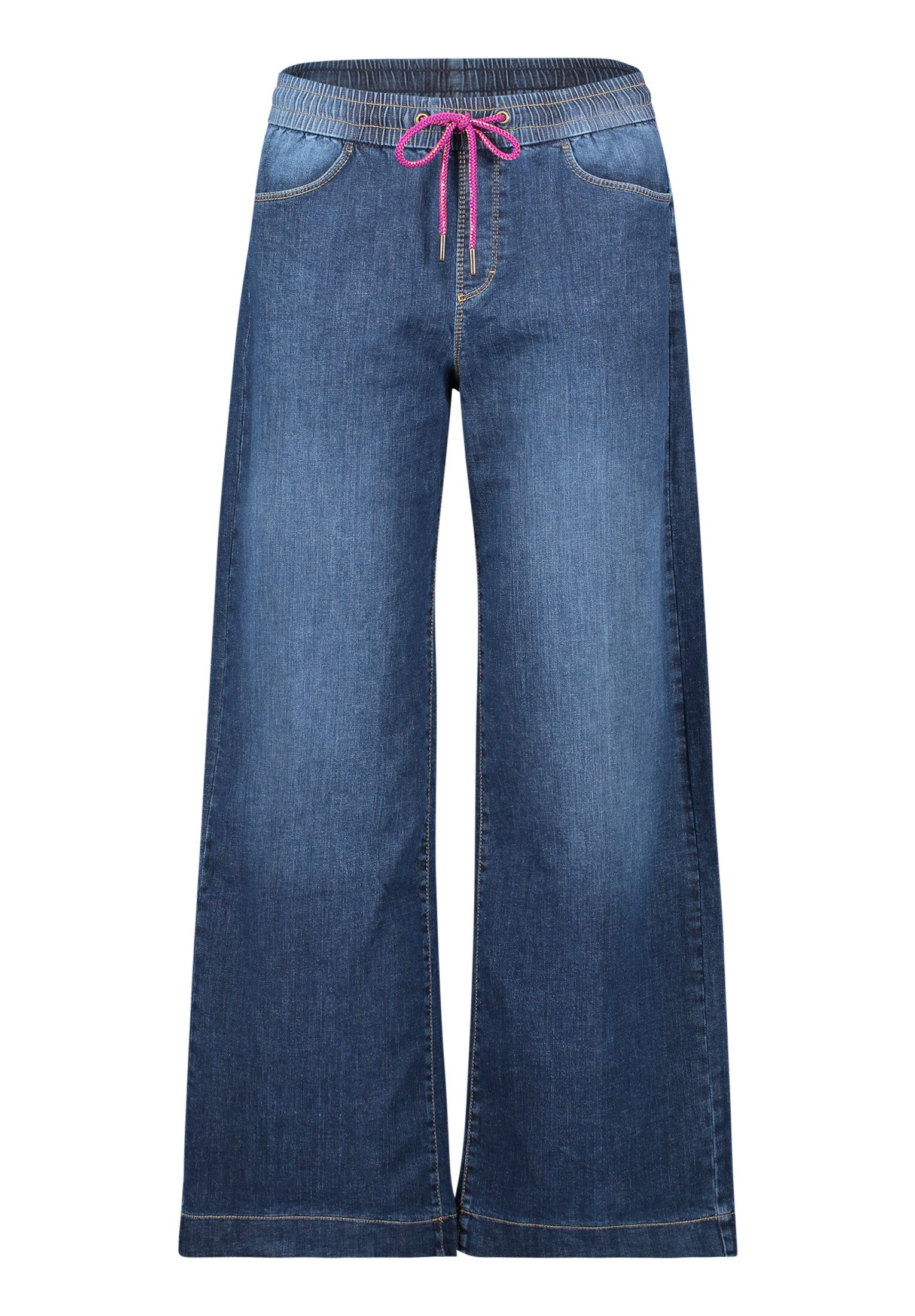 Cartoon Slim-fit-Jeans Damen mit weitem Bein