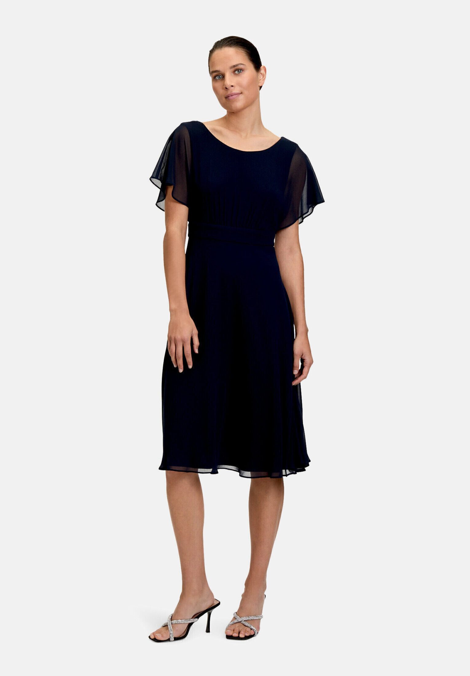 Vera Mont Cocktailkleid Damen kurzarm Raffung