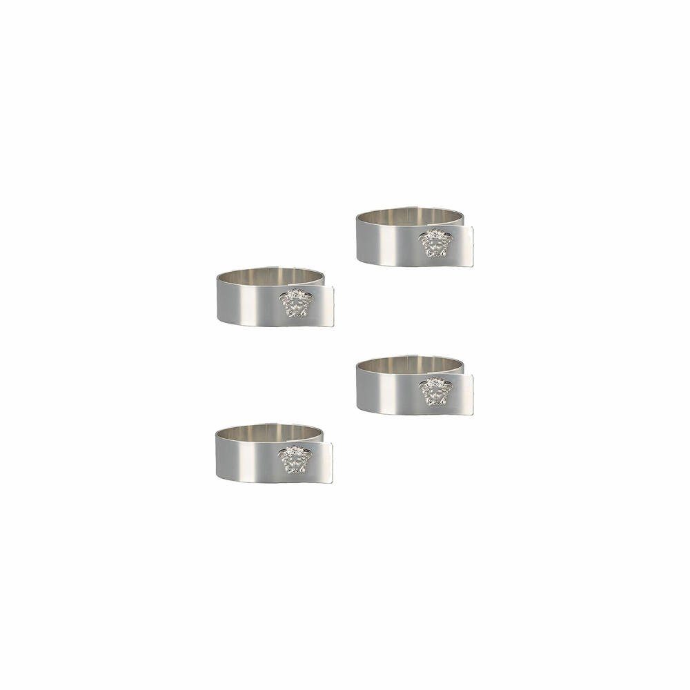 Serviettenring 4er Set Medusa Silver