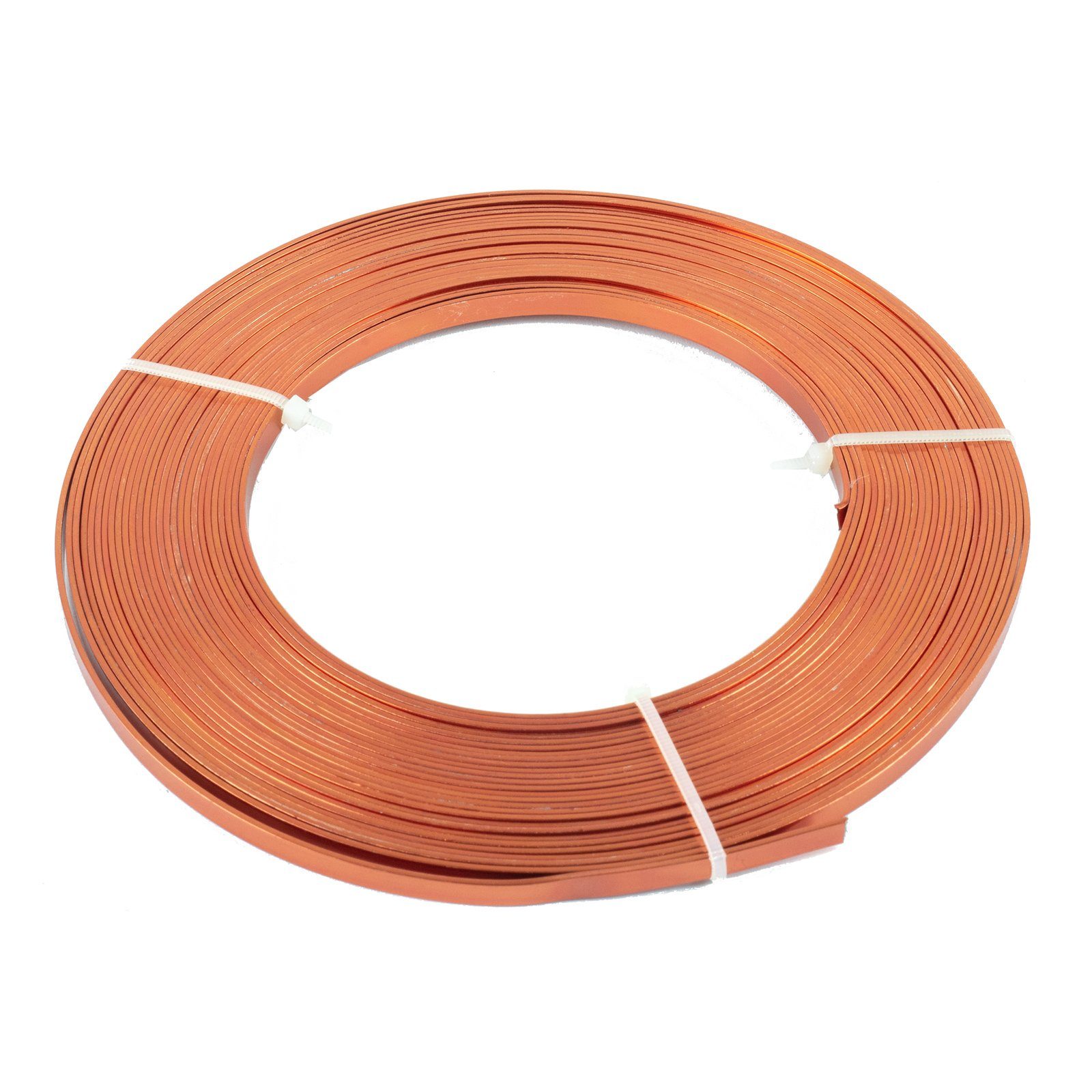 Draht Alu-Flachdraht - kupfer - 5 mm x 10 m