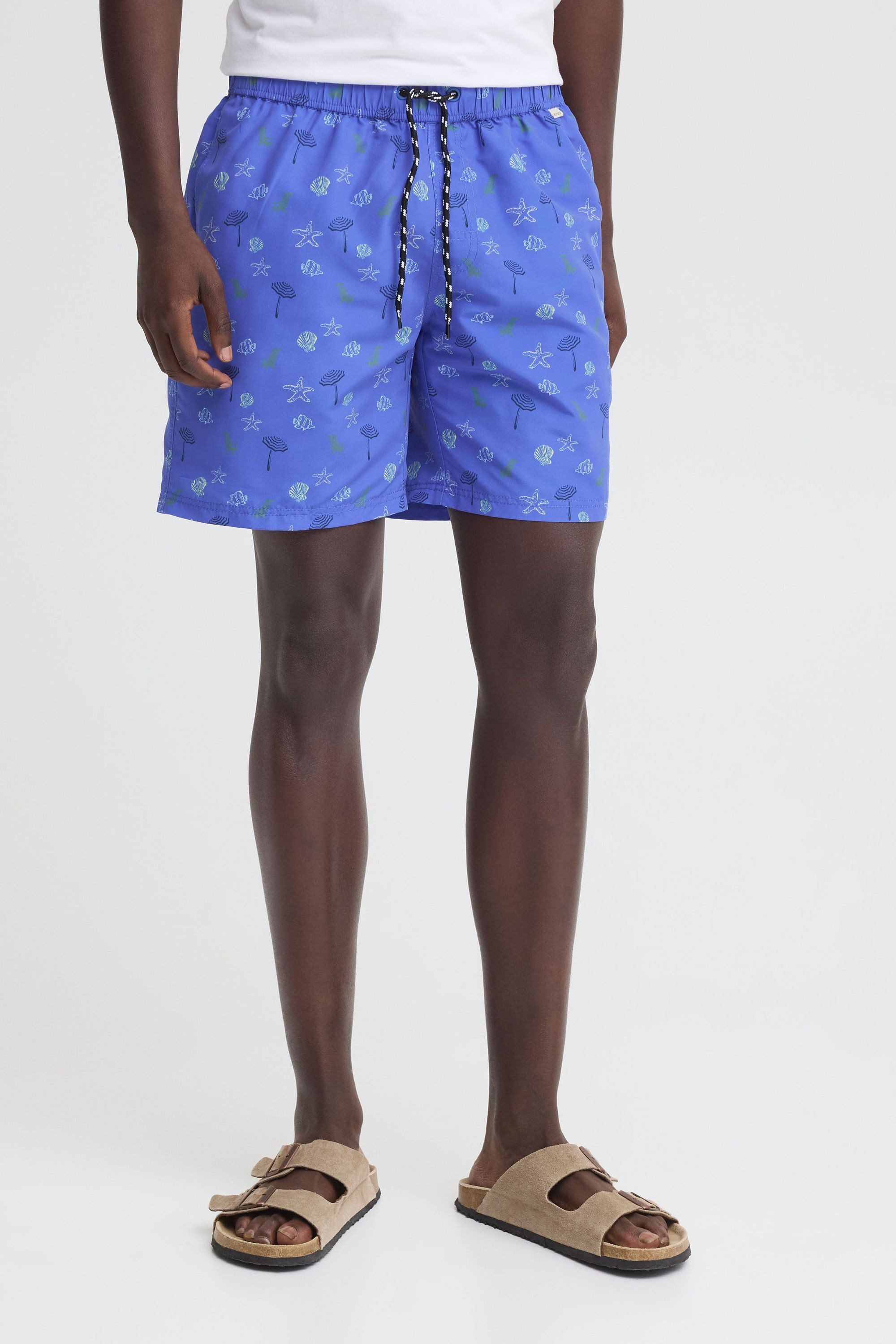Blend Badeshorts BHRingwar Gemusterte Badeshorts mit elastischem Bund und Kordelzug