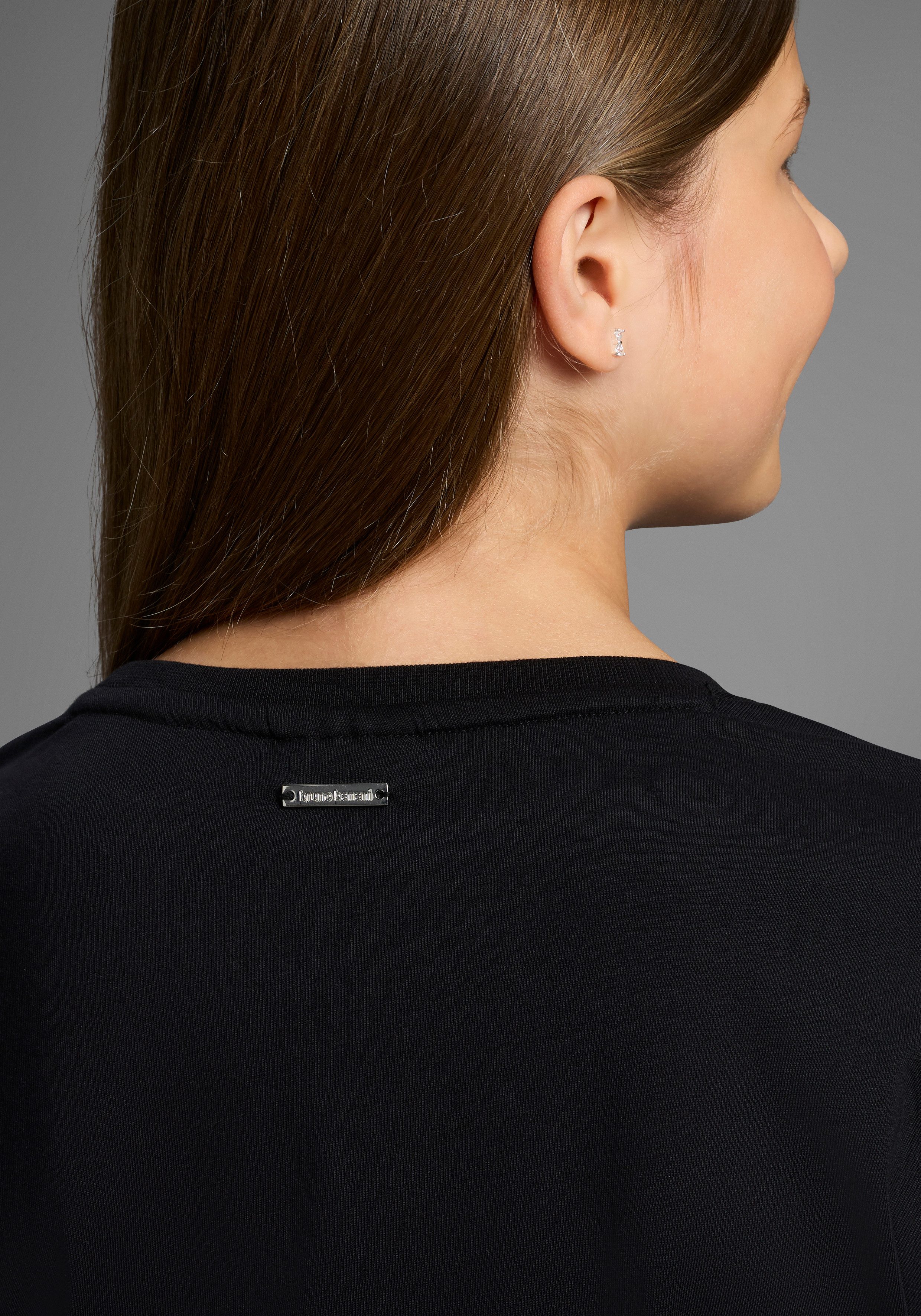 Bruno Banani Langarmshirt Shirt mit Paillettendetails für Mädchen Für TEENS, Langarmshirt mit Pailletten