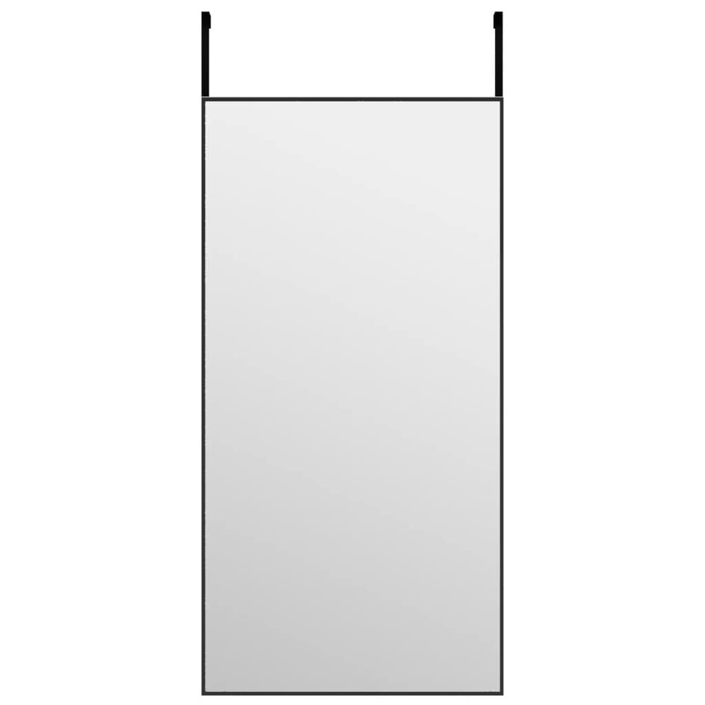 cm Aluminium Türspiegel Schwarz 40x80 furnicato Wandspiegel und Glas
