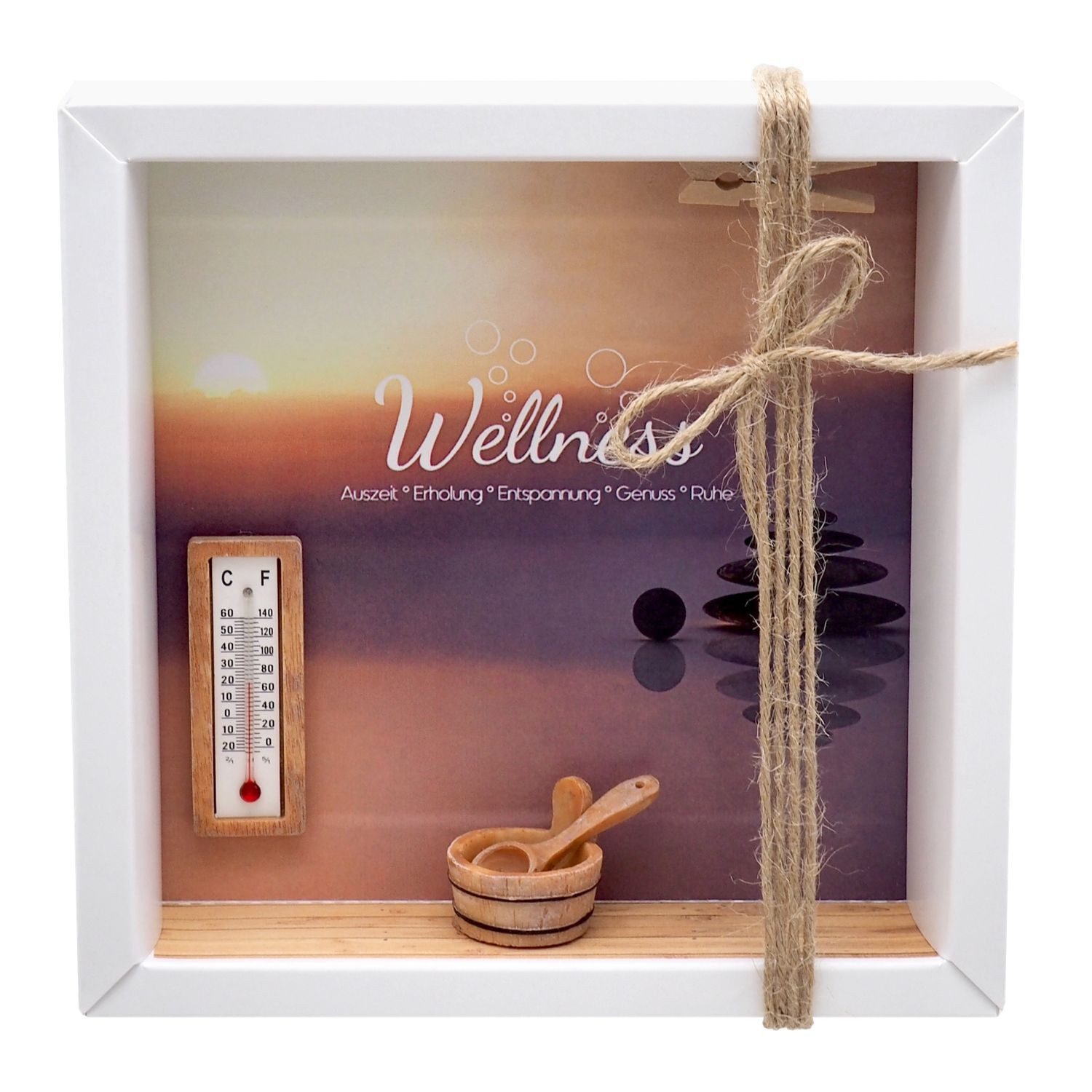 ZauberDeko Geschenkbox Geldgeschenk Verpackung Gutschein Wellness Sauna Erholung