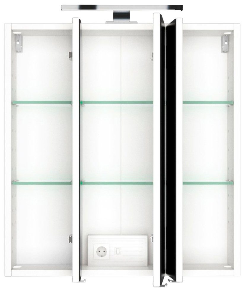 HELD MÖBEL Badezimmerspiegelschrank »Catania 3D-SPS 60« Inklusive LED-Beleuchtung-HomeTrends