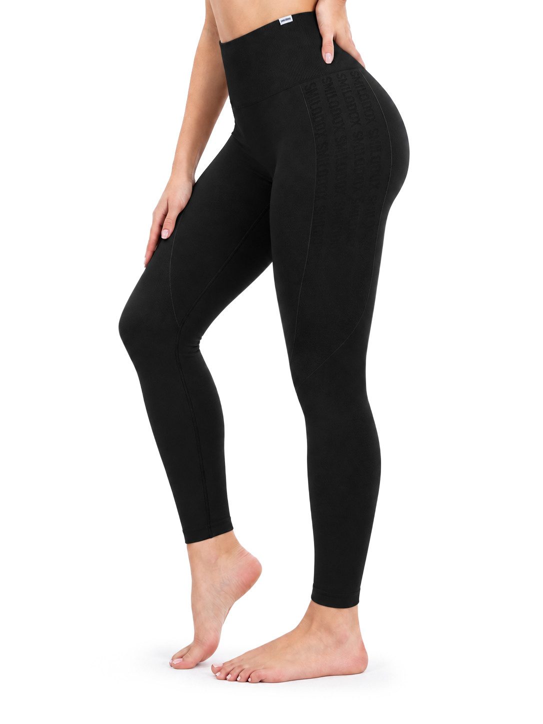 Smilodox Leggings Layne, Scrunch Butt Lift Sporthose, High Waist V-Shape Schweißabsorbierende blickdichte Trainingshose, Sport Fitness Yoga