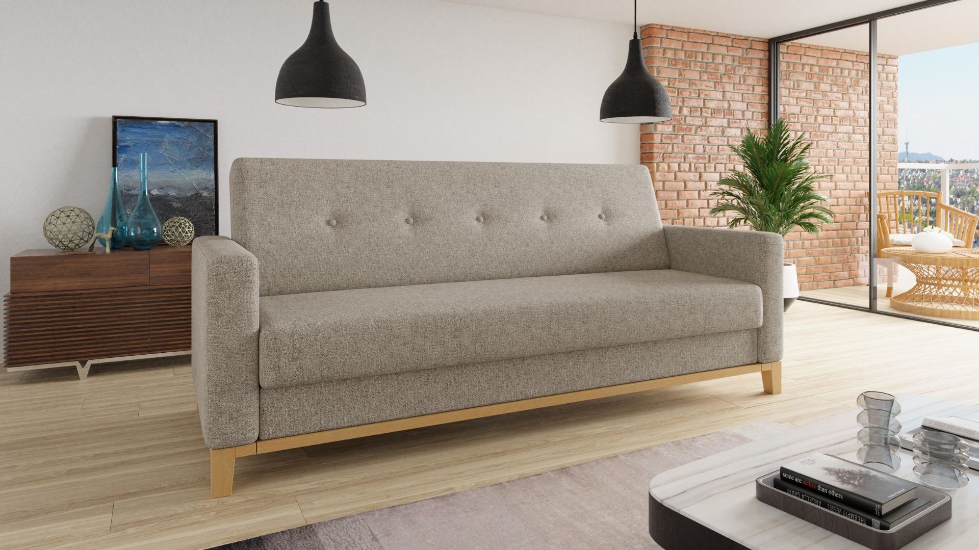Sofnet Schlafsofa Wood, mit Schlaffunktion und günstig online kaufen