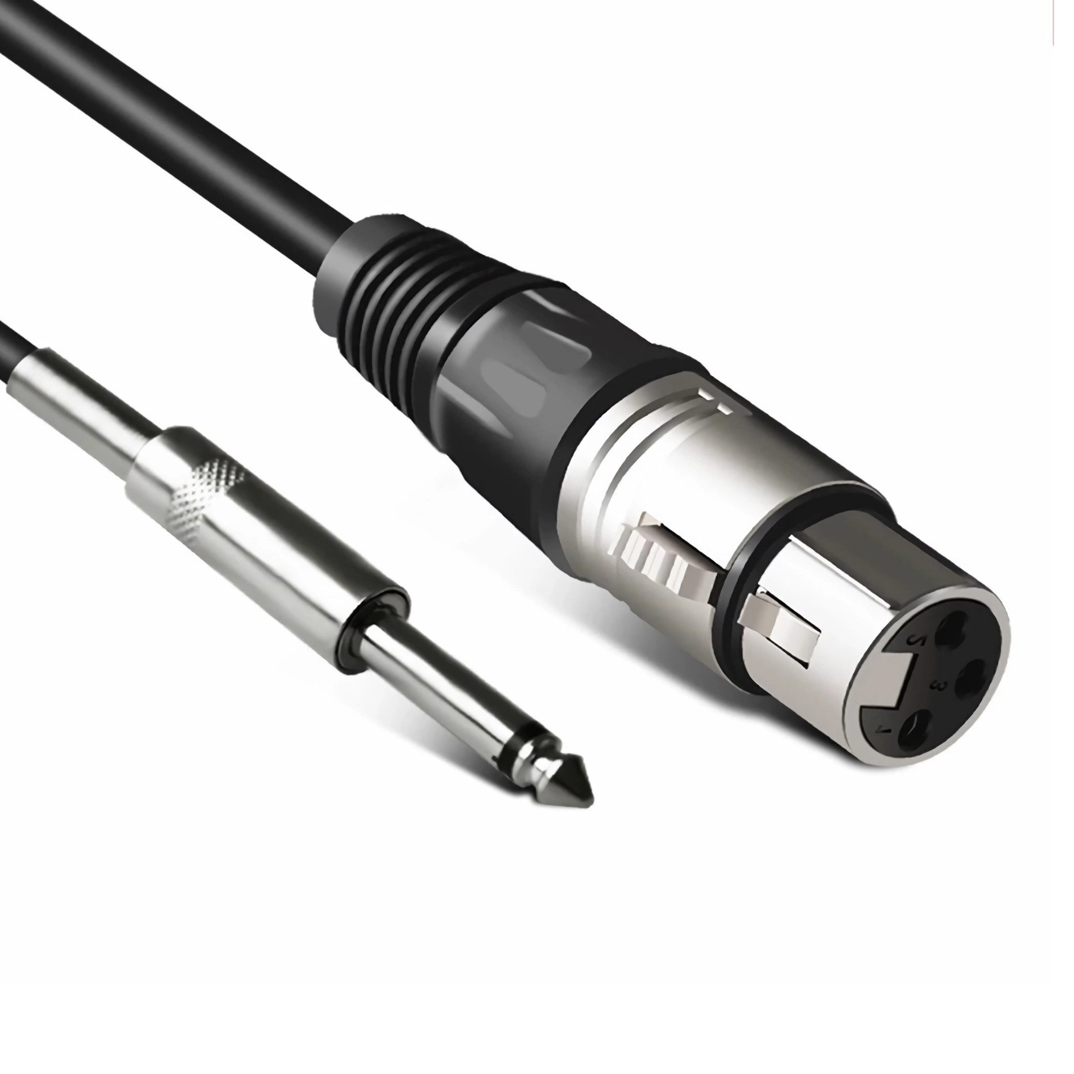 Bolwins L35C 5m Mikrofonkabel XLR auf 6,3mm Klinke HiFi Audio Kabel Mikrofon Audio-Kabel, 6,35 mm Stereo TRS Klinkenstecker, XLR Buchse (3-polig, Female) (500 cm), Studioqualität, OFC-Kupfer (sauerstofffrei), Metallverriegelung