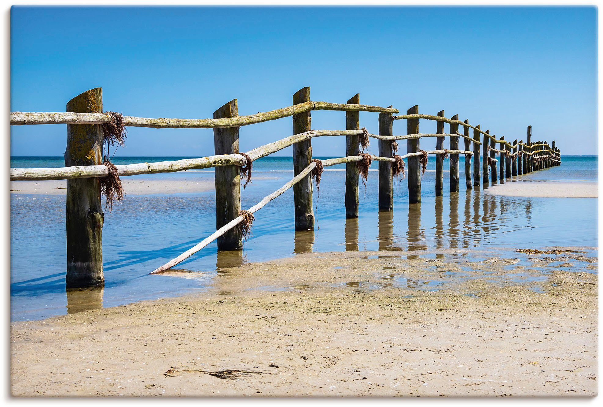 Fischland-Darß, oder Alubild, dem Wandaufkleber Strand Ostseeküste (1 in Leinwandbild, Poster auf Artland Größen als versch. Wandbild St),