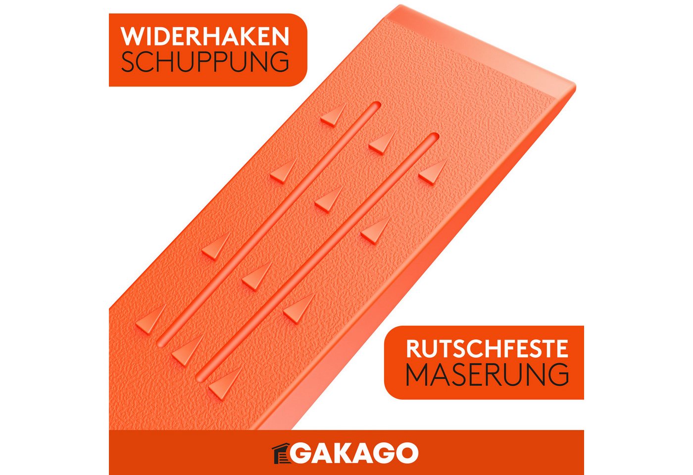 Thumbnail - Gakago Fällkeil, (Set, 5-St), - Rutschfeste Kunststoffkeile mit Widerhaken Schuppung & Schlagfest