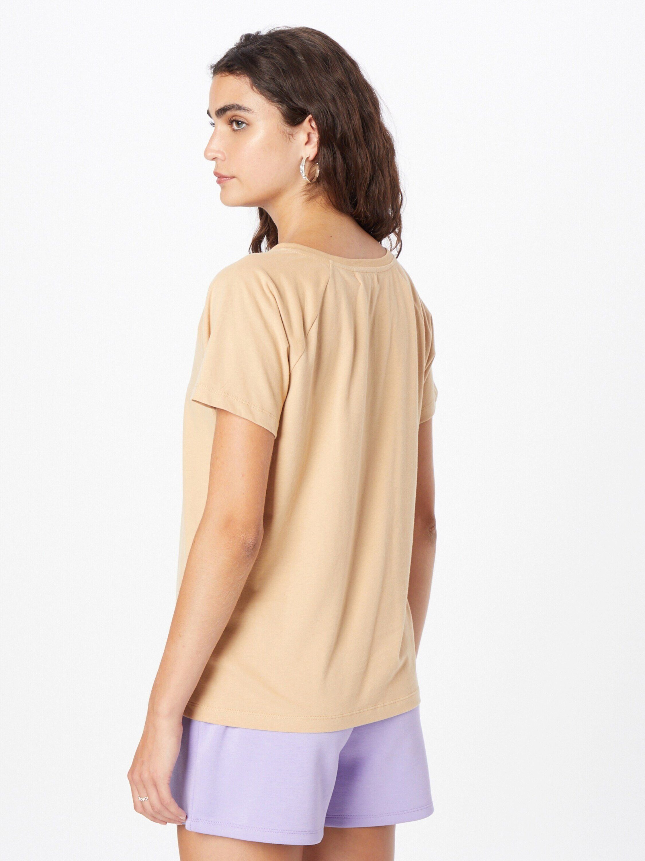 Derbe T-Shirt Kegelrobbe (1-tlg) Plain/ohne caramel Details 817