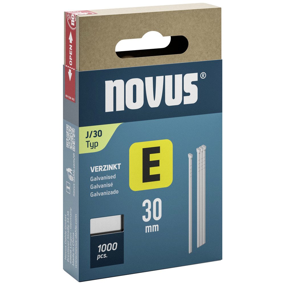 NOVUS Handtacker Novus Tools 044-0092 Tackernägel Typ J Produktabmessung, Länge 30 mm 1