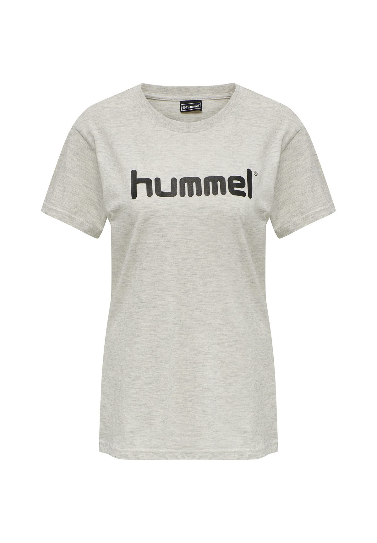 hummel T-Shirt T-Shirt Training Kurzarm Sport Rundhals Figurbetont 7236 in Grau