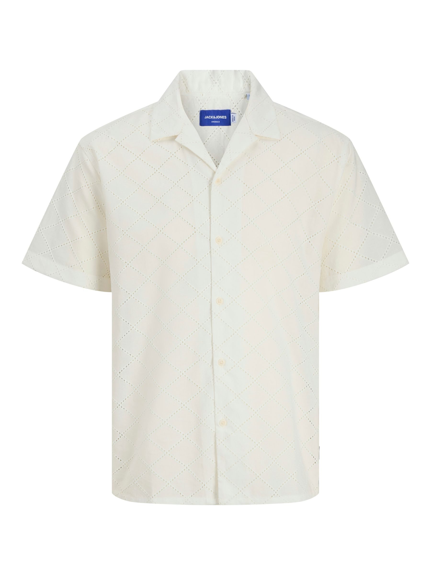 Jack & Jones Kurzarmhemd Modisches kurzärmeliges Design mit Lochmuster JORS günstig online kaufen
