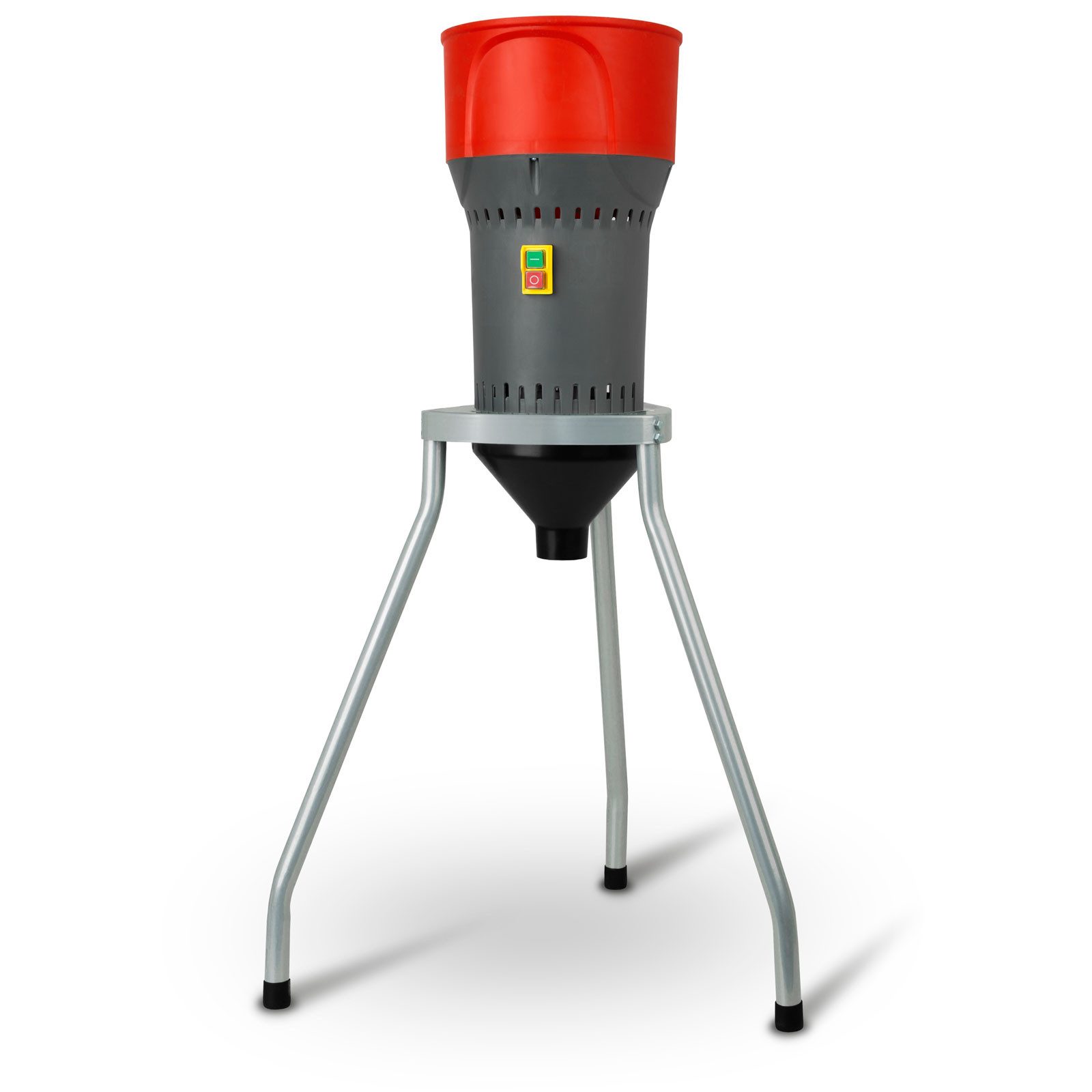 EBERTH Getreidemühle 1000 Watt Elektromotor 6L Einfülltrichter, 300 kg/h, Schrotmühle mit Edelstahlklinge, fünf Siebe inkl.