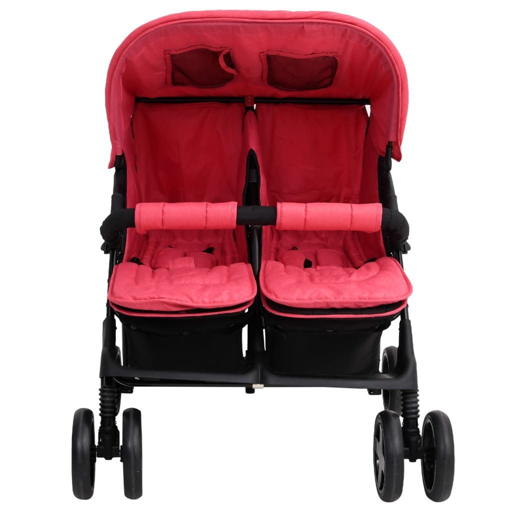 vidaXL Zwillingswagen Rot