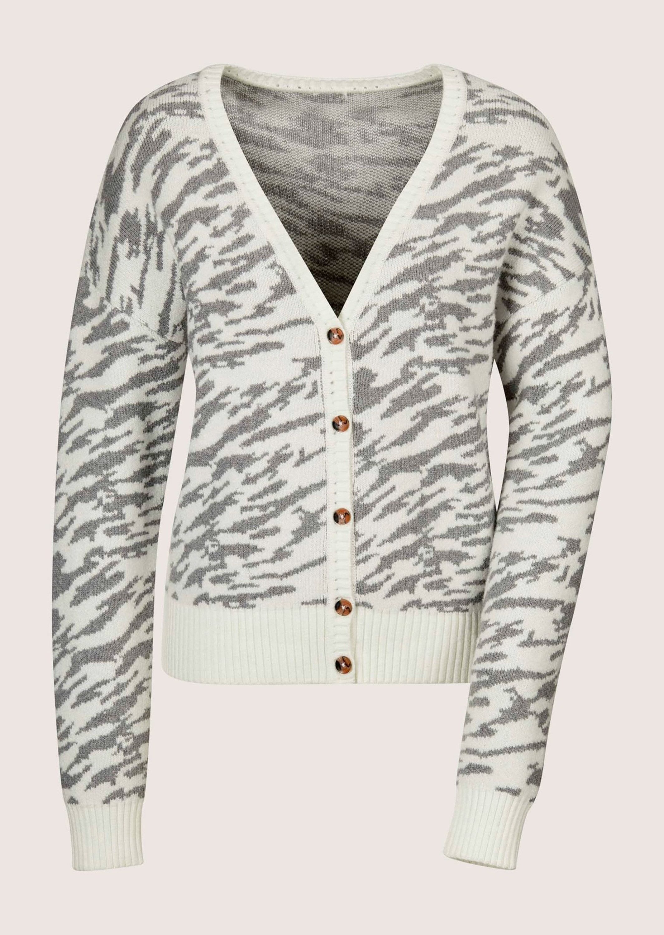 Strickjacke Strickjacke mit Jacquard-Muster