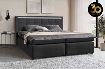 COLLECTION AB Boxspringbett 30 Jahre Jubiläums-Modell Athena, in H2,H3 & H4, inkl. LED-Leiste