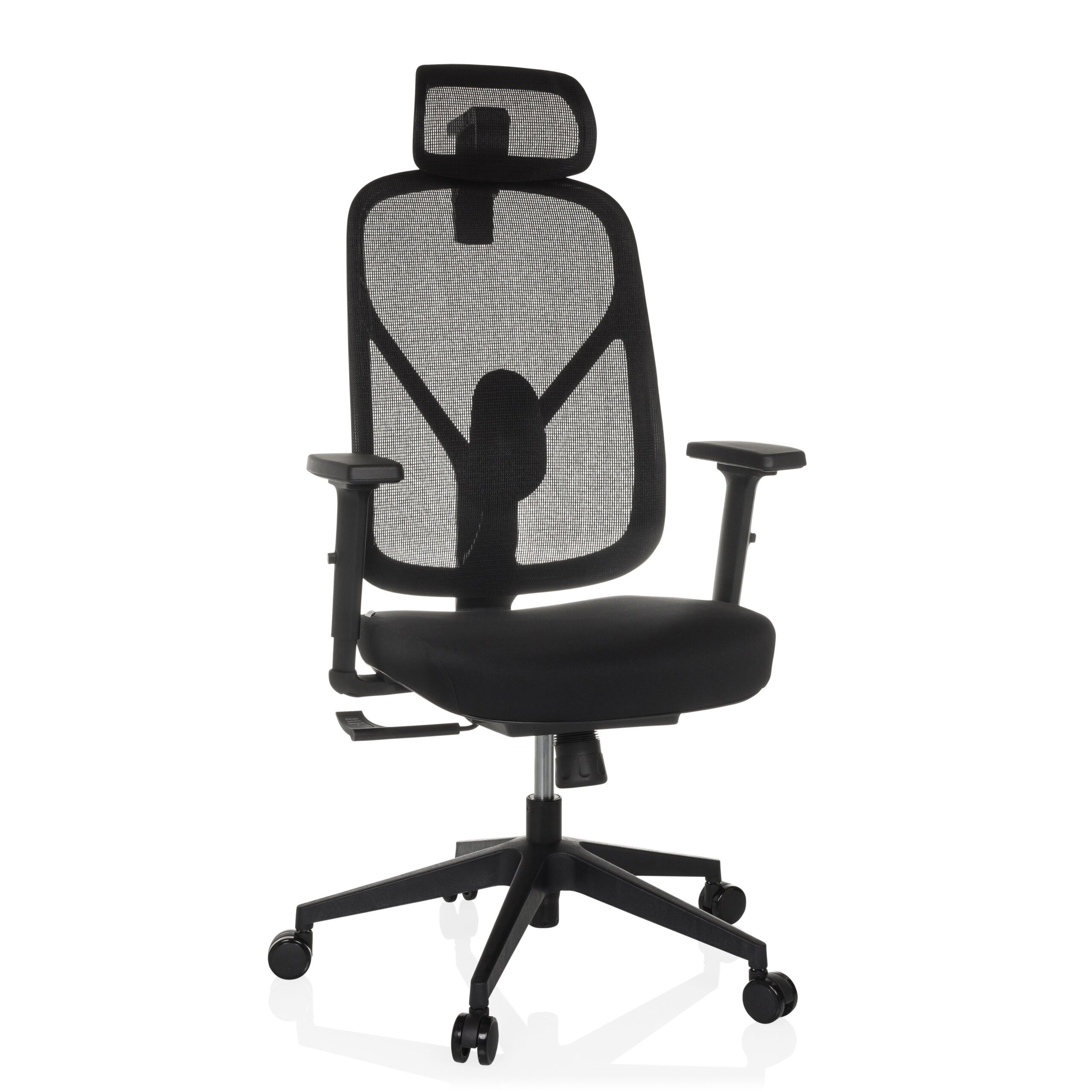 hjh OFFICE Drehstuhl Profi Bürostuhl Raloo Eco Stoff / Netzstoff (1 St), Ergonomischer Chefsessel, Schreibtischstuhl höhenverstellbar